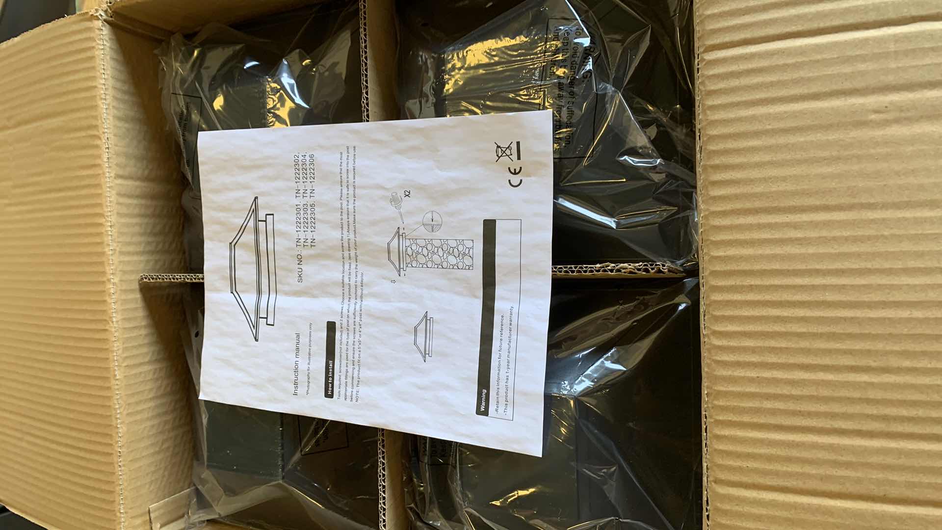 Photo 1 of GREEN LIGHTING MODERN MINKA POST CAP SET OF 8 BLACK SKU TN-1222302