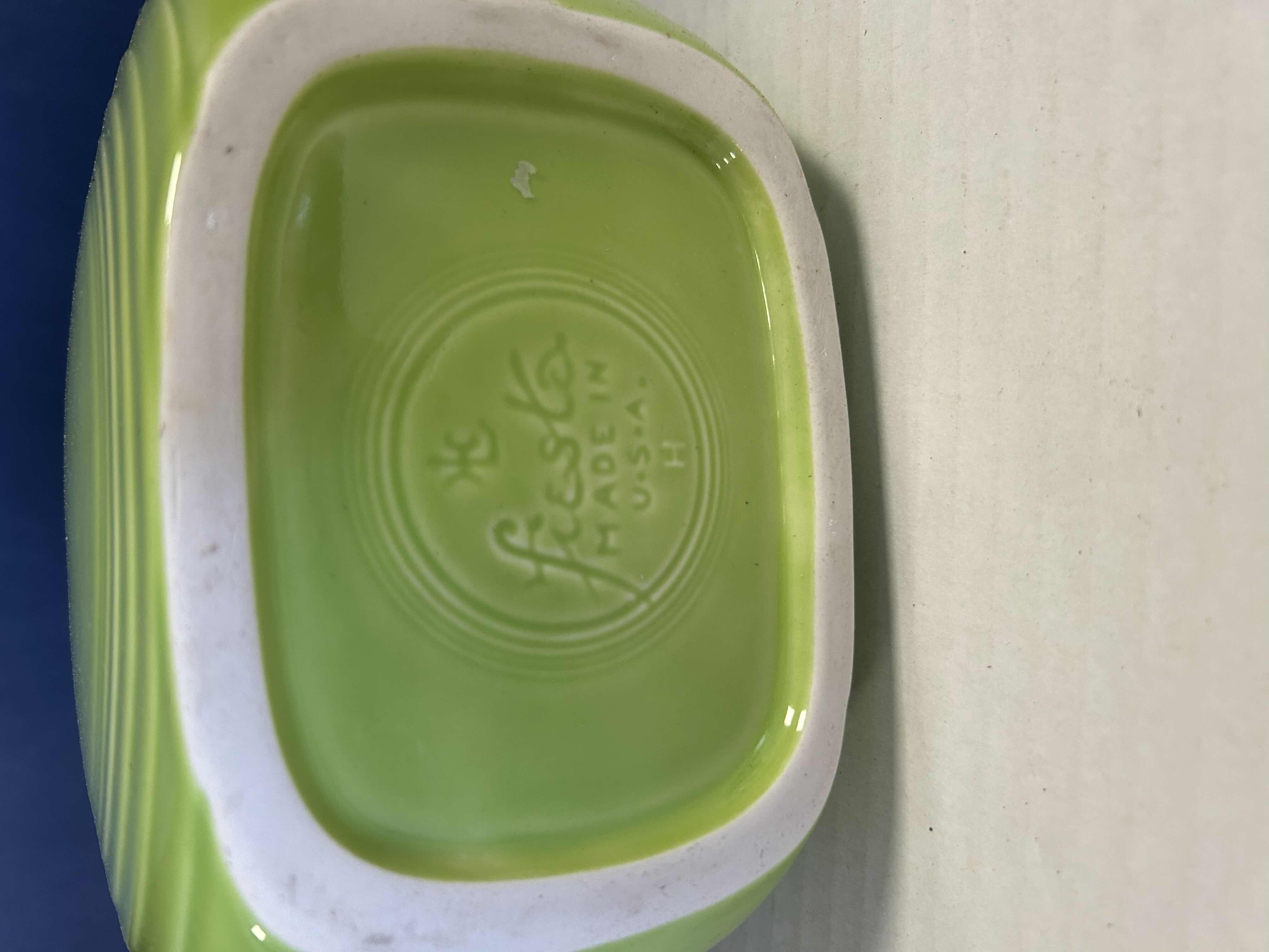 Photo 1 of FIESTA WARE GREEN DECO STYLE PITCHER