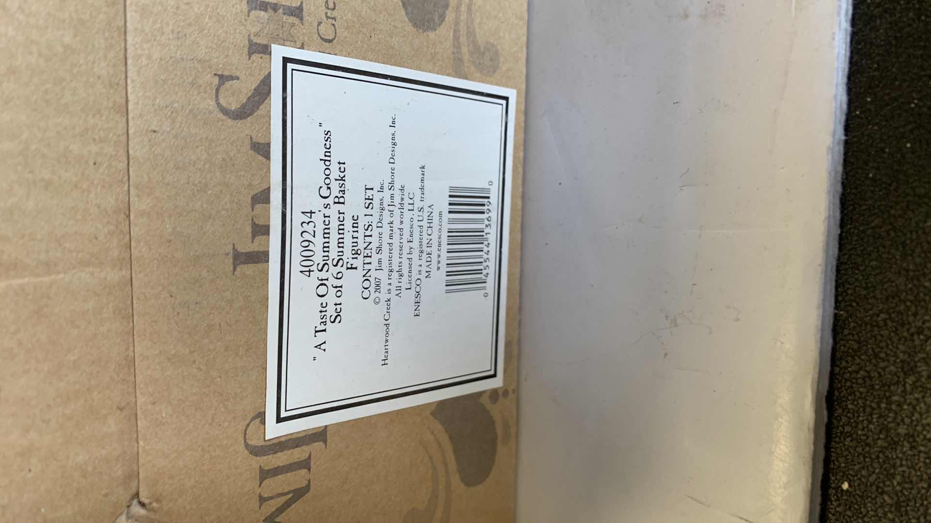 Photo 1 of JIM SHORE HEARTWOOD CREEK WATERMELON BASKET WITH FRUIT 8” TALL