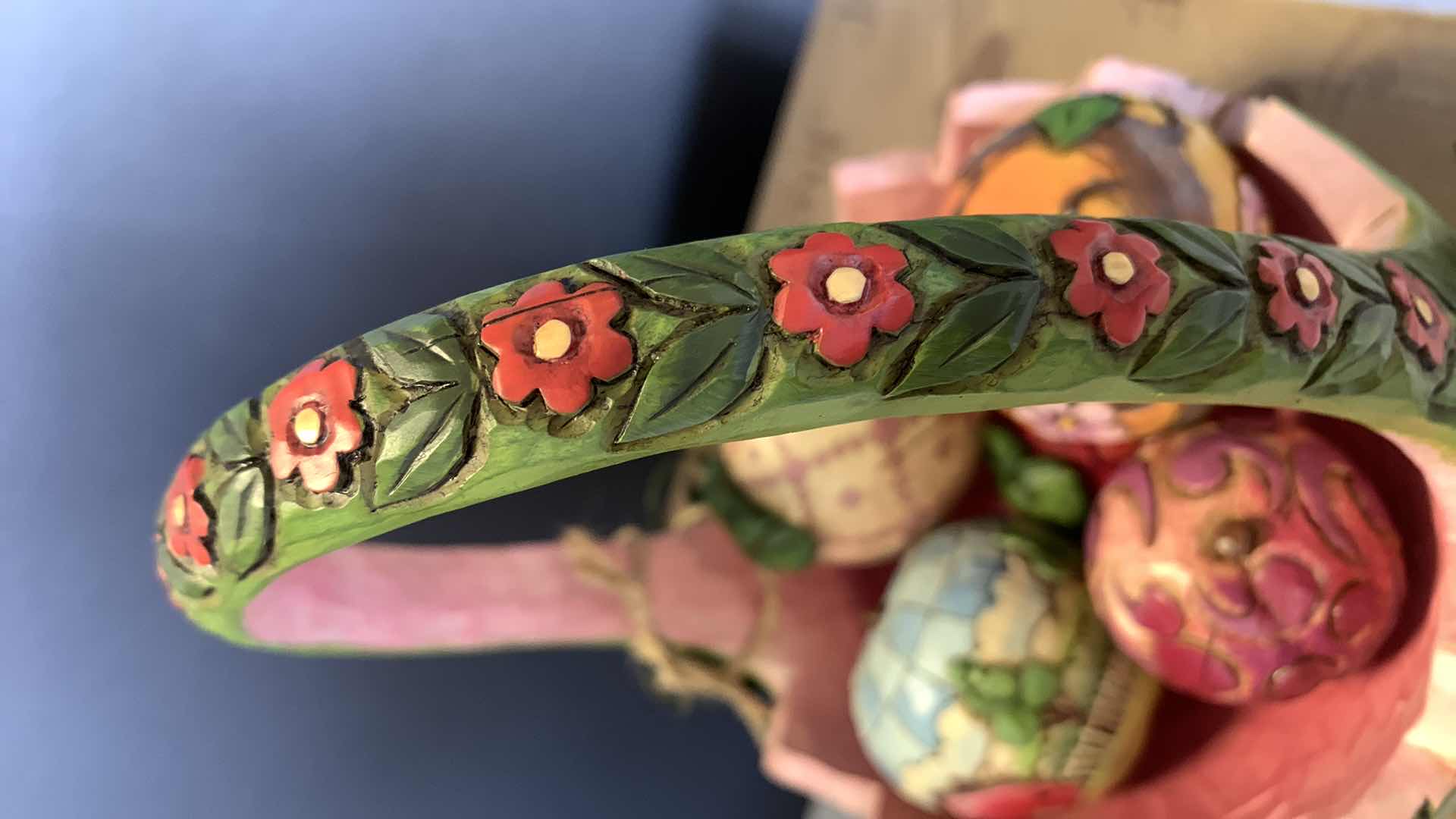 Photo 1 of JIM SHORE HEARTWOOD CREEK WATERMELON BASKET WITH FRUIT 8” TALL