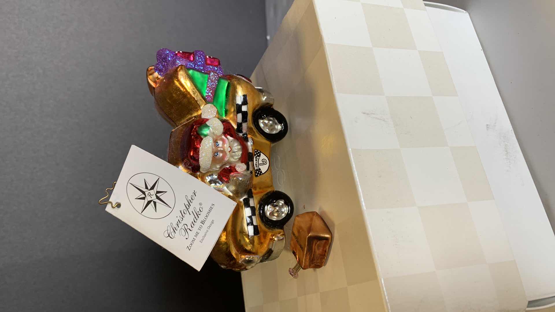 Photo 1 of CHRISTOPHER RADKO CHRISTMAS ORNAMENT "CHECKERS"