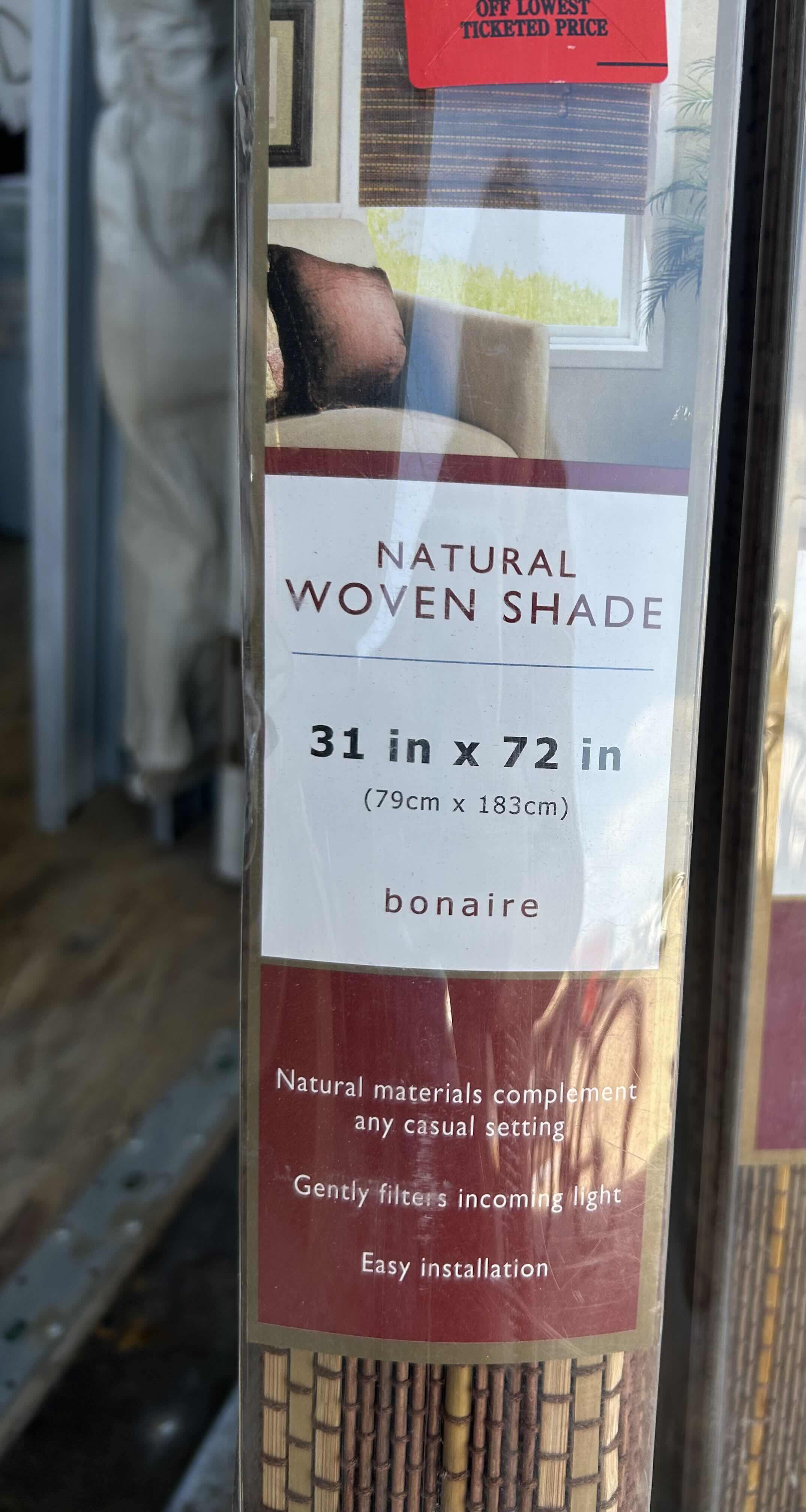 Photo 1 of 3 NIB NATURAL WOVEN SHADES OF VARIOUS SIZES