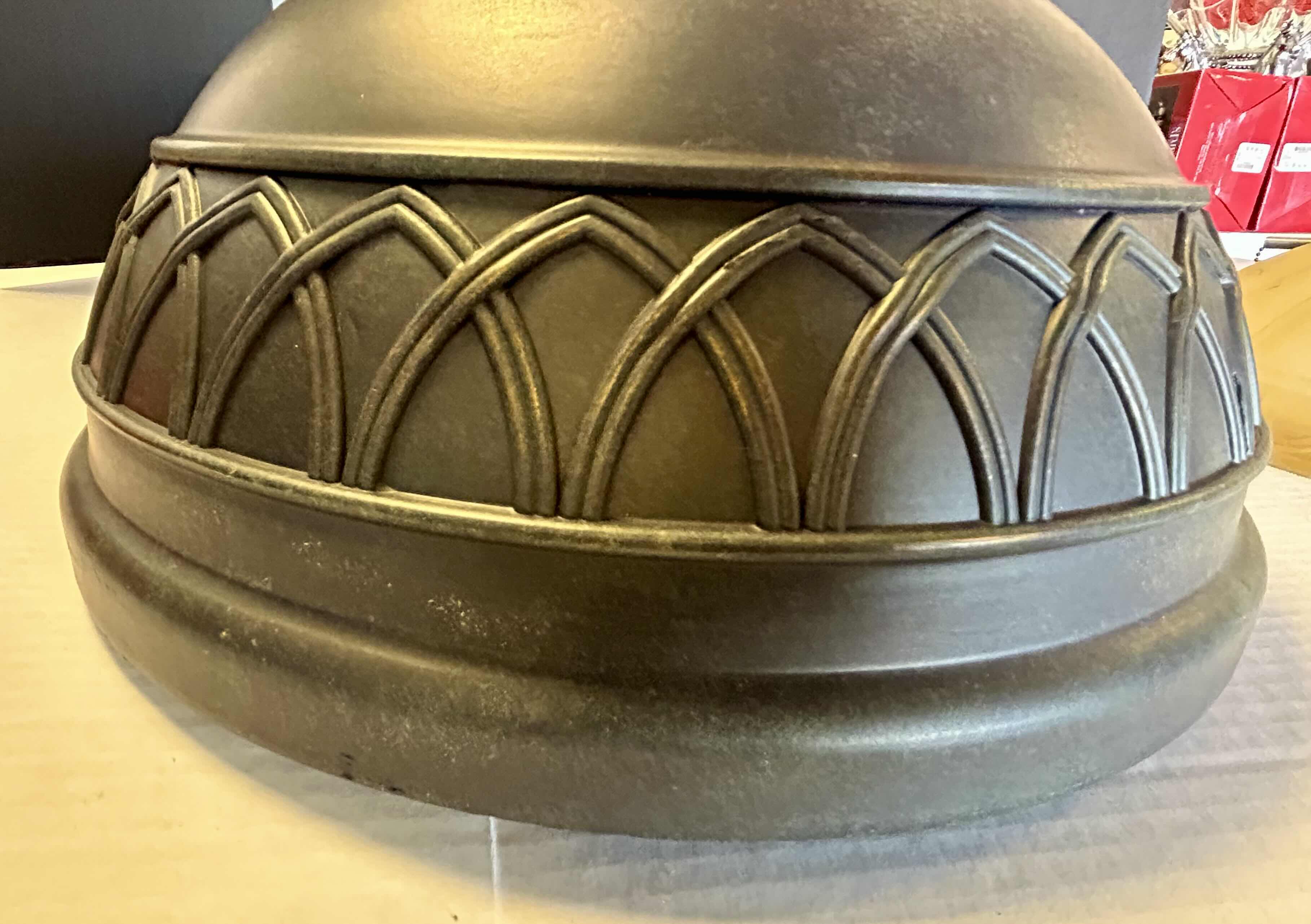 Photo 3 of CEILING FAN LIGHT W DARK WOOD 24" BLADES  