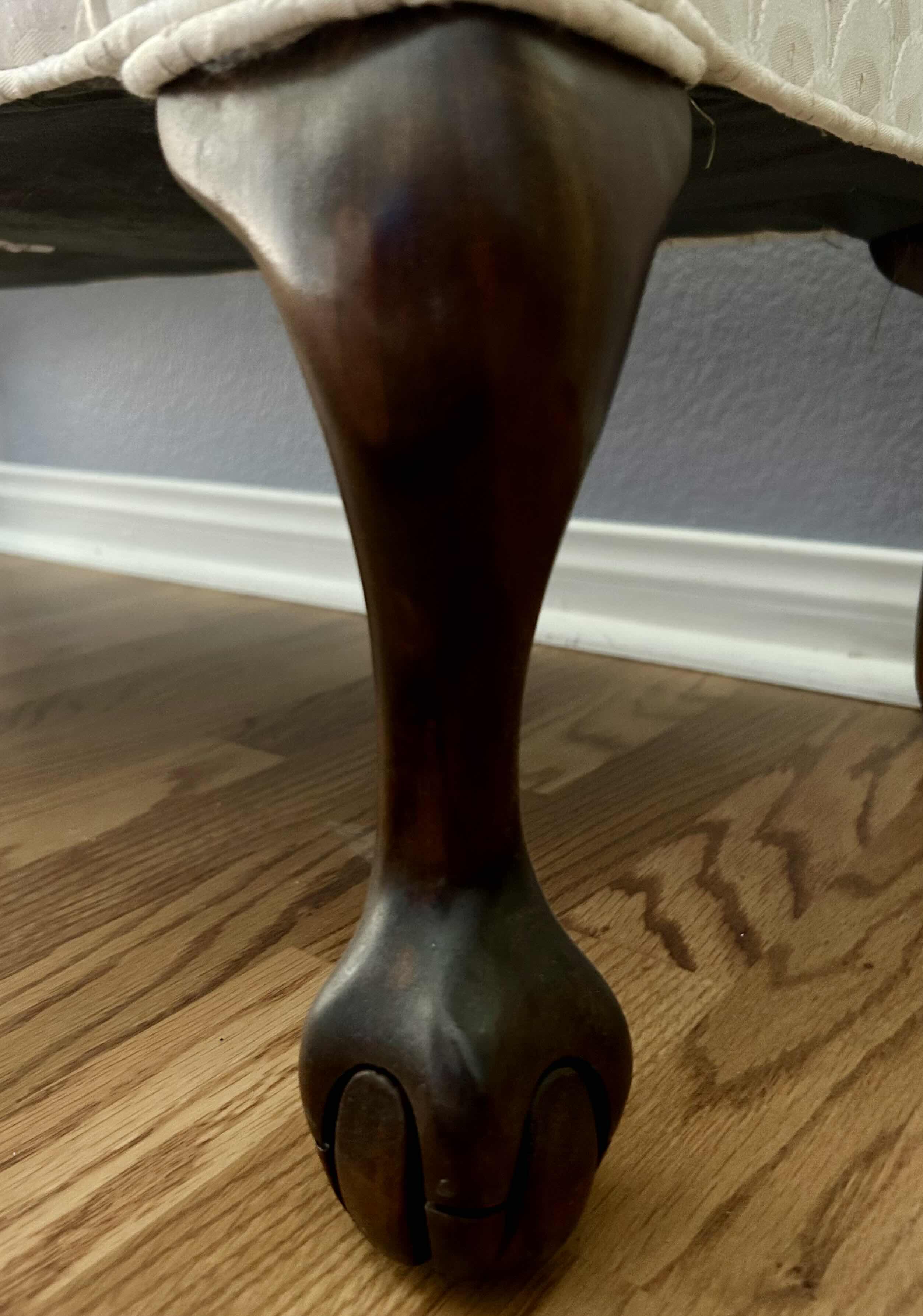 Photo 1 of WALKER SETTEE BENCH OFF WHITE UPHOLSTERED W ROLLED ARMS  W47"