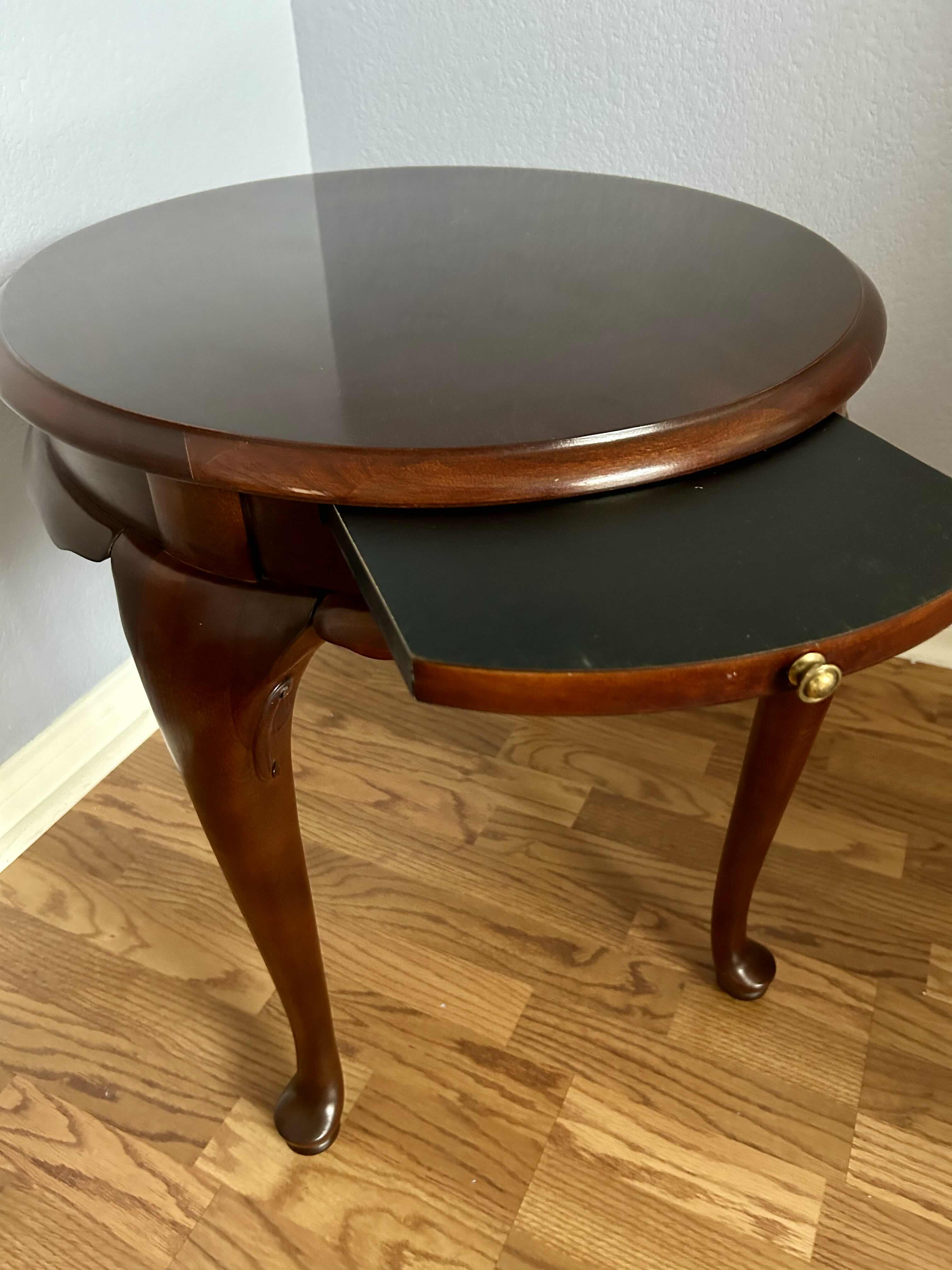 Photo 1 of CHERRY WOOD OVAL ACCENT TABLE 27” X 22” H24”