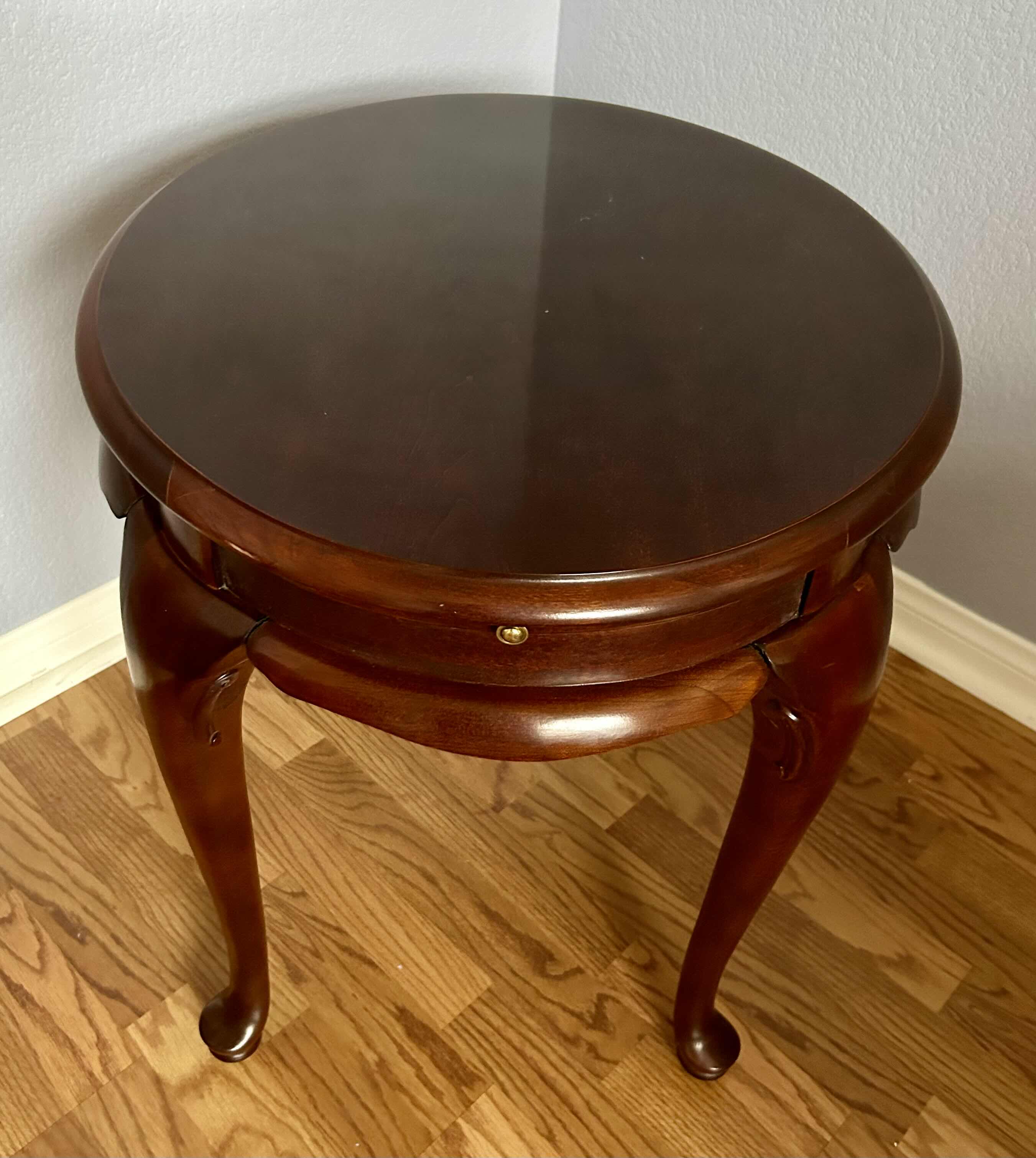 Photo 1 of CHERRY WOOD OVAL ACCENT TABLE 27” X 22” H24”