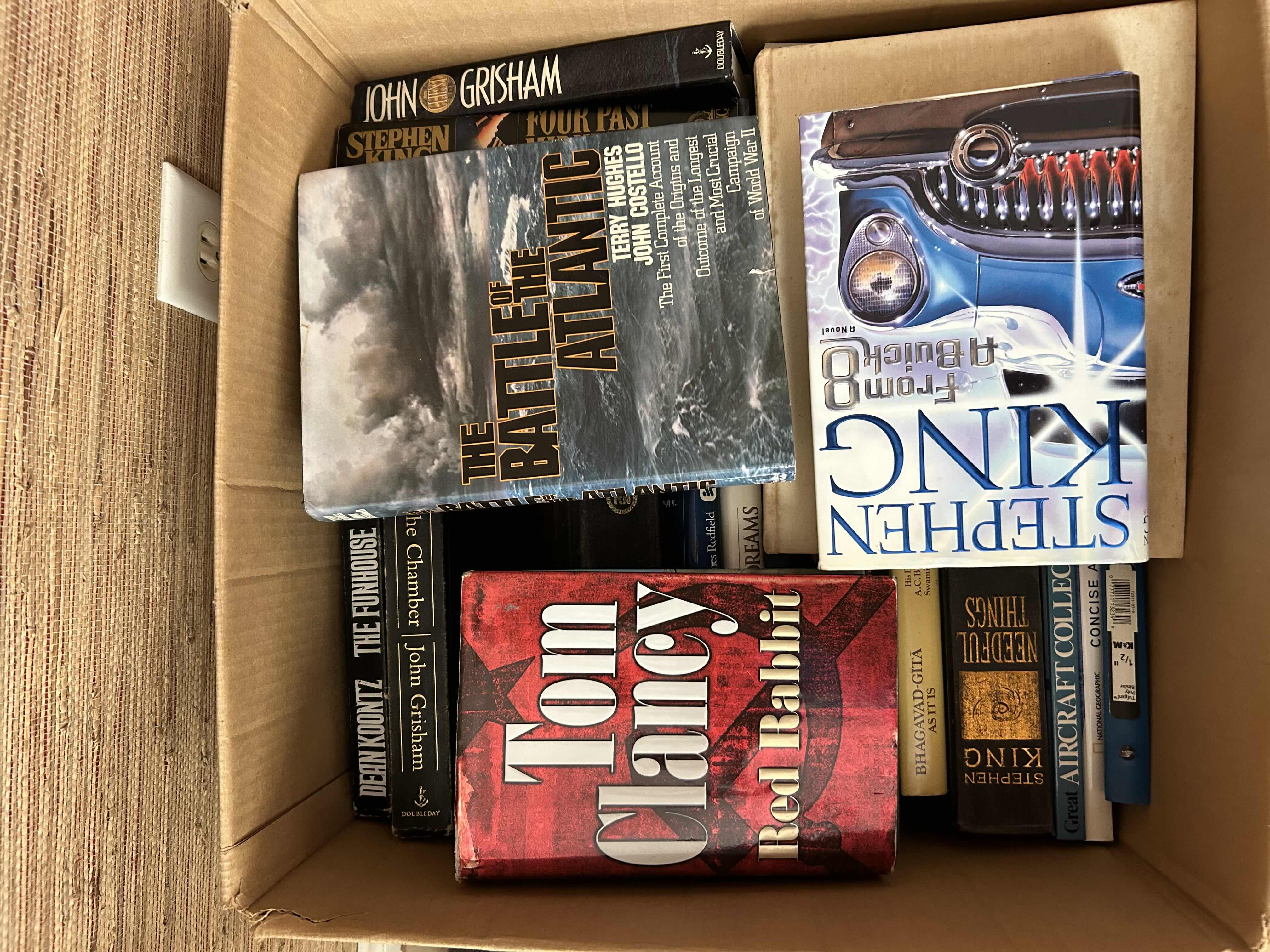 Photo 1 of BOX OF VARIOUS HARD BOUND BOOKS