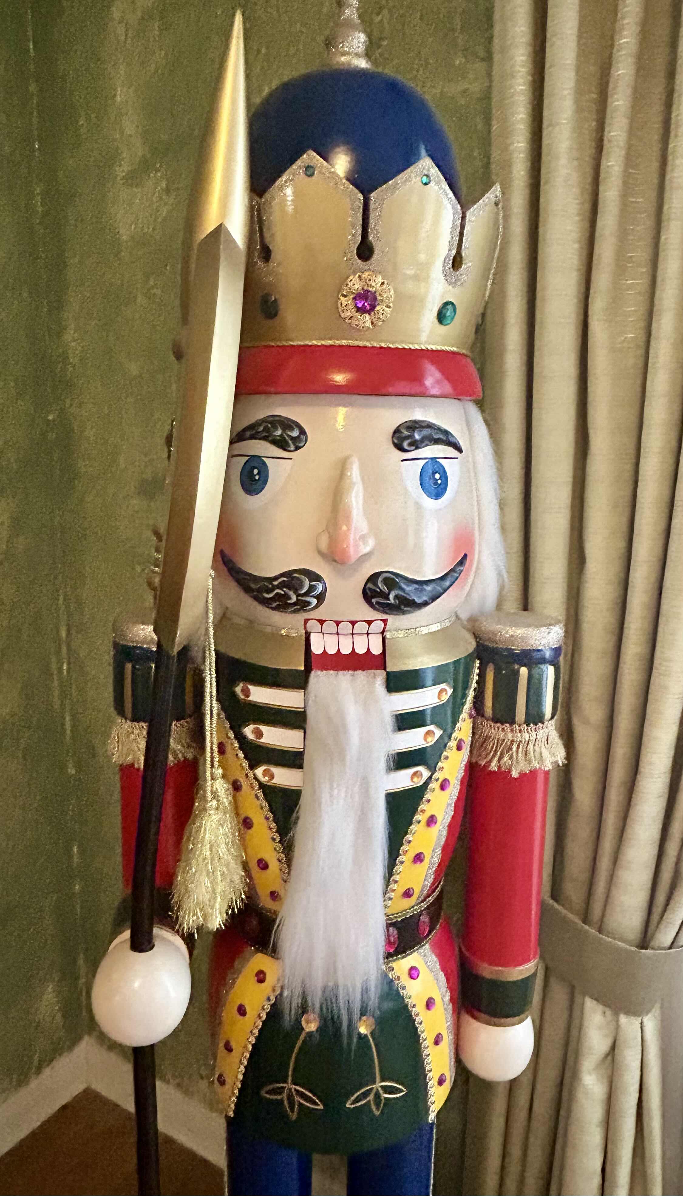 Photo 1 of TALL WOODEN SOLDIER NUTCRACKER 18” X 72”

