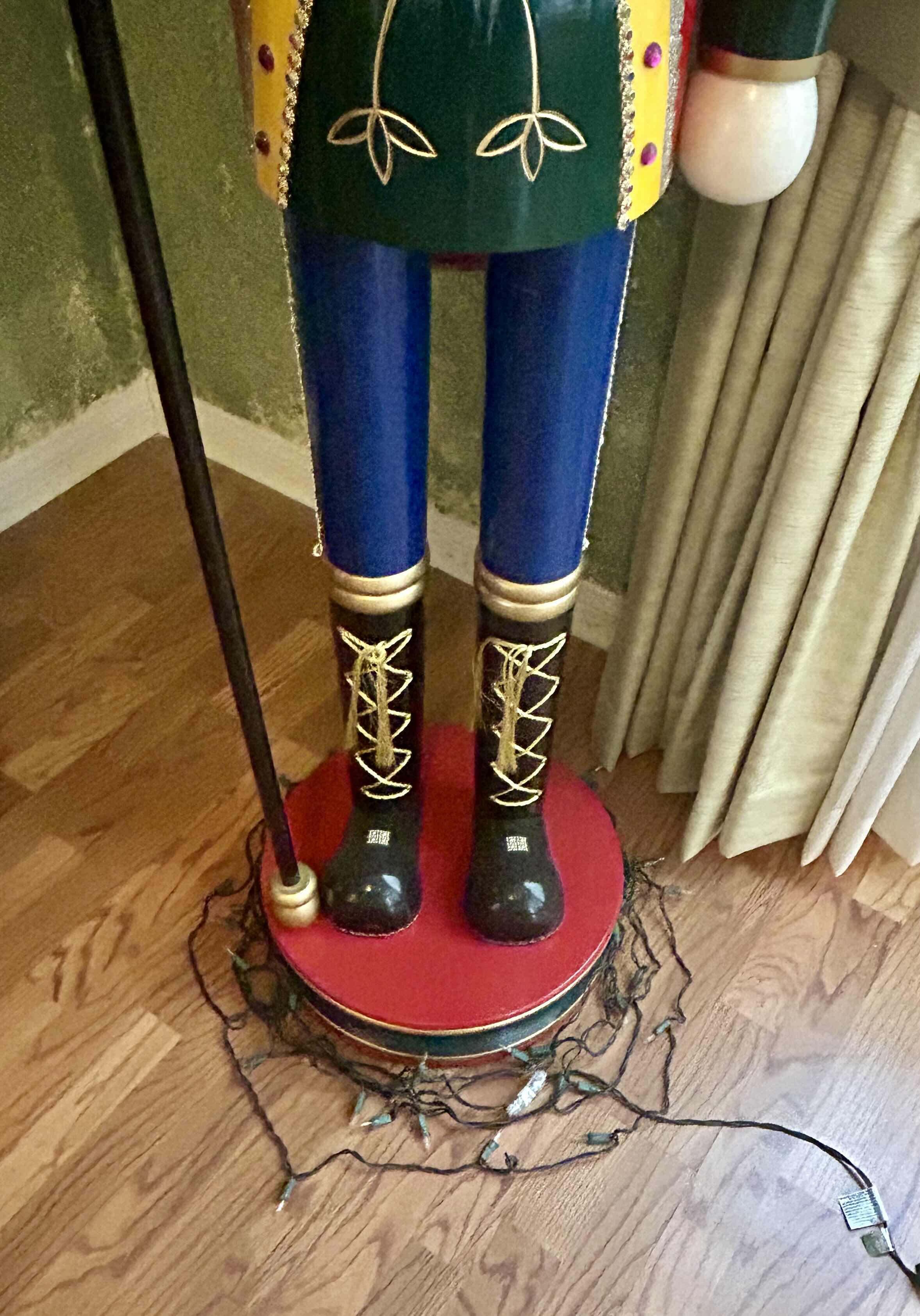 Photo 1 of TALL WOODEN SOLDIER NUTCRACKER 18” X 72”
