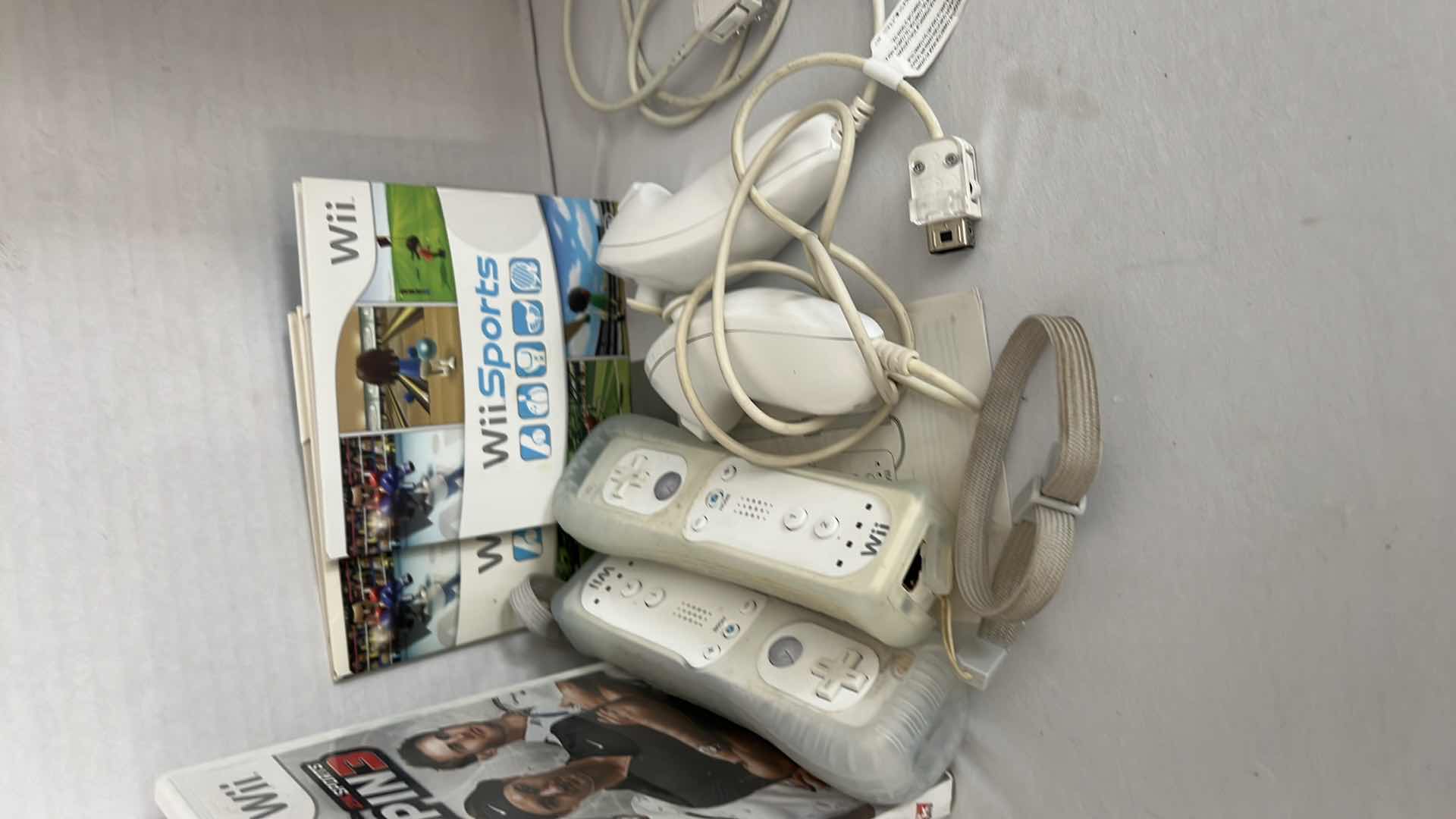 Photo 1 of 5-WII GAMES, 4-WII CONTROLLERS