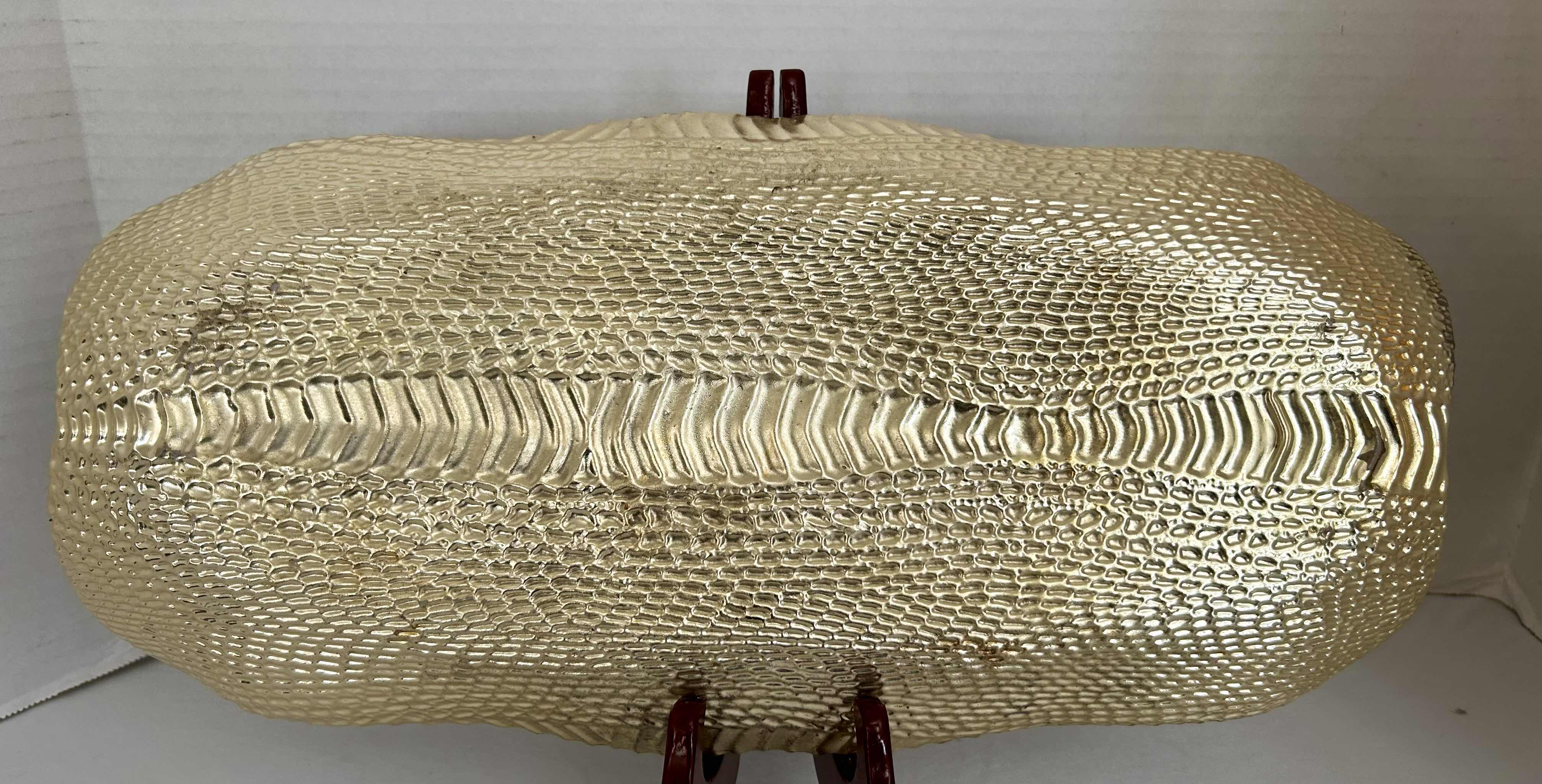 Photo 1 of BROWN AND GOLD DISPLAY PLATTER 8” X 16”
