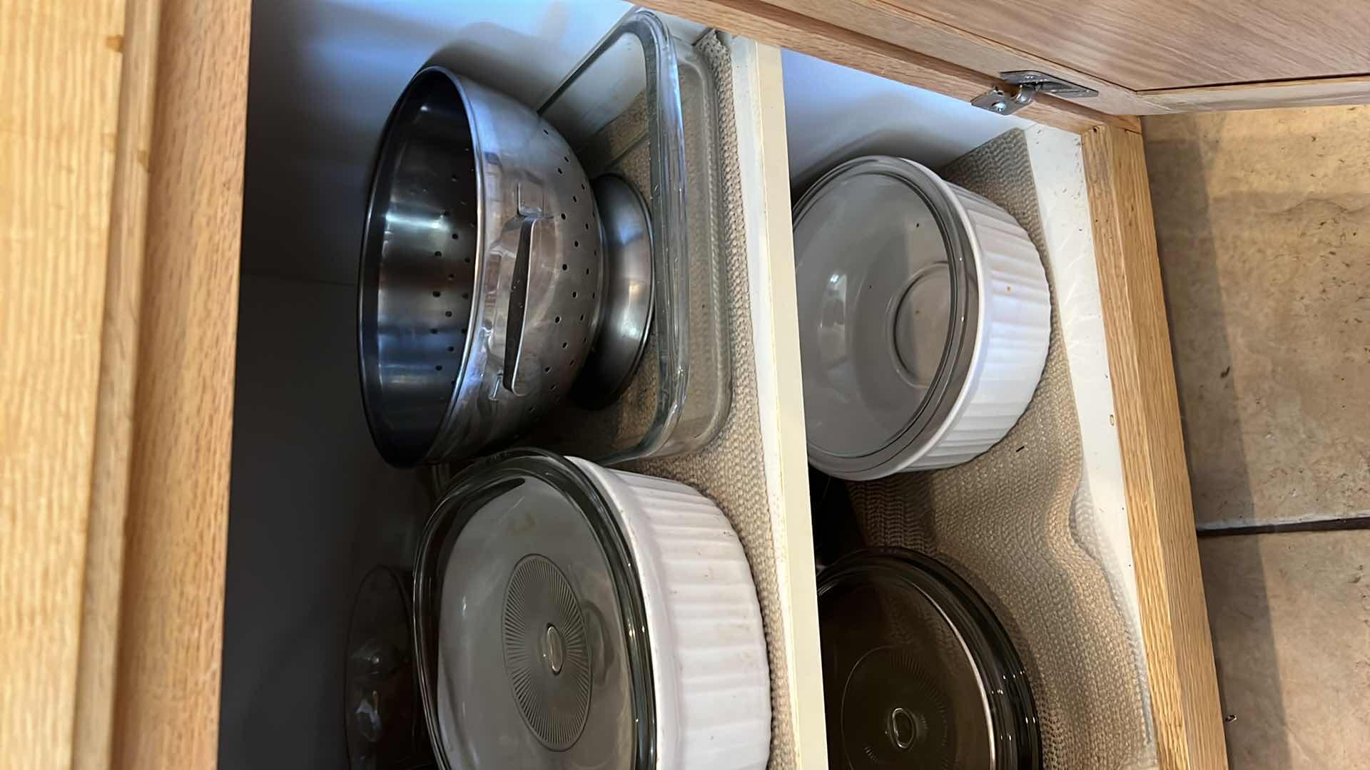 Photo 1 of CONTENTS OF KITCHEN CABINET- BAKEWARE