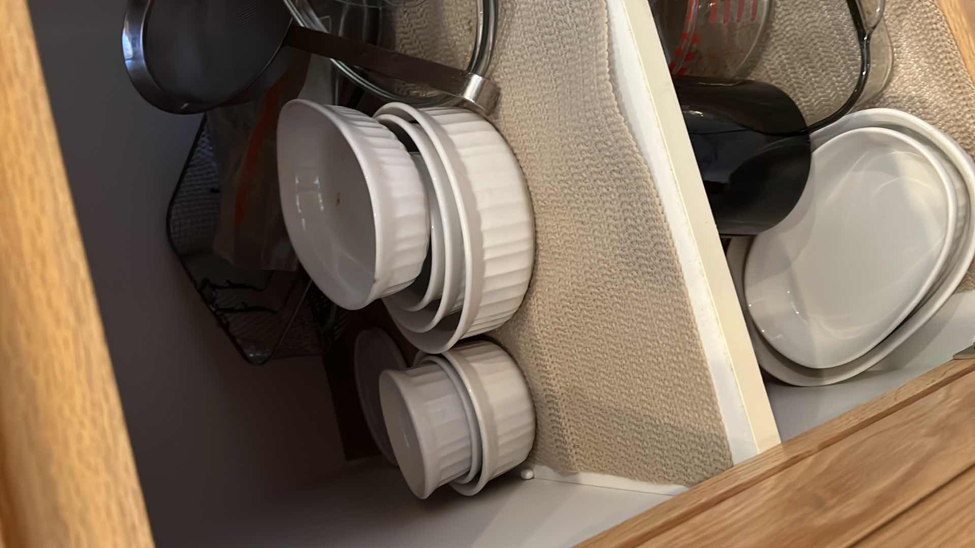 Photo 1 of CONTENTS OF KITCHEN CABINET- BAKEWARE