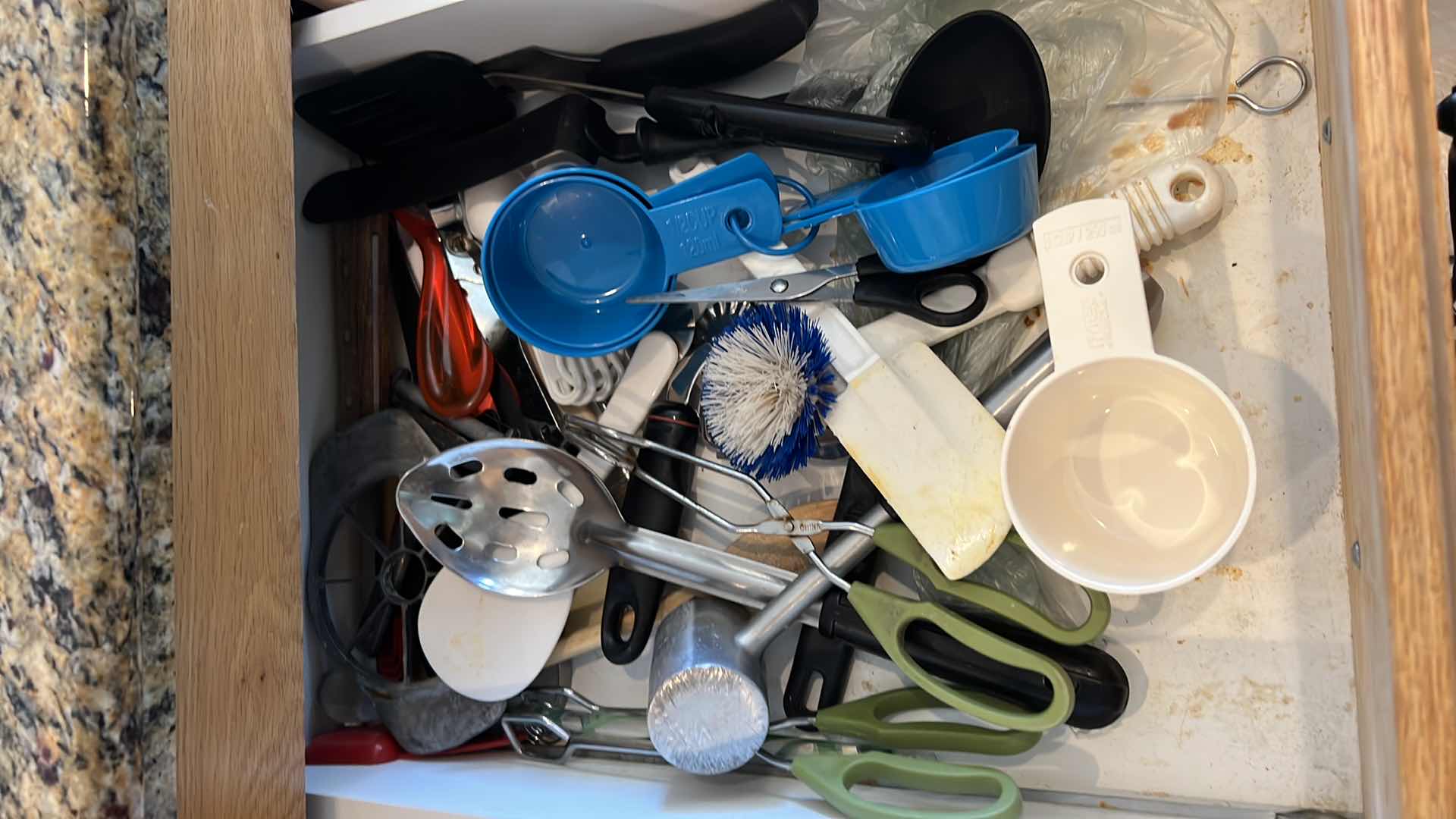 Photo 1 of CONTENTS OF 2-KITCHEN DRAWERS-COOKING UTENSILS