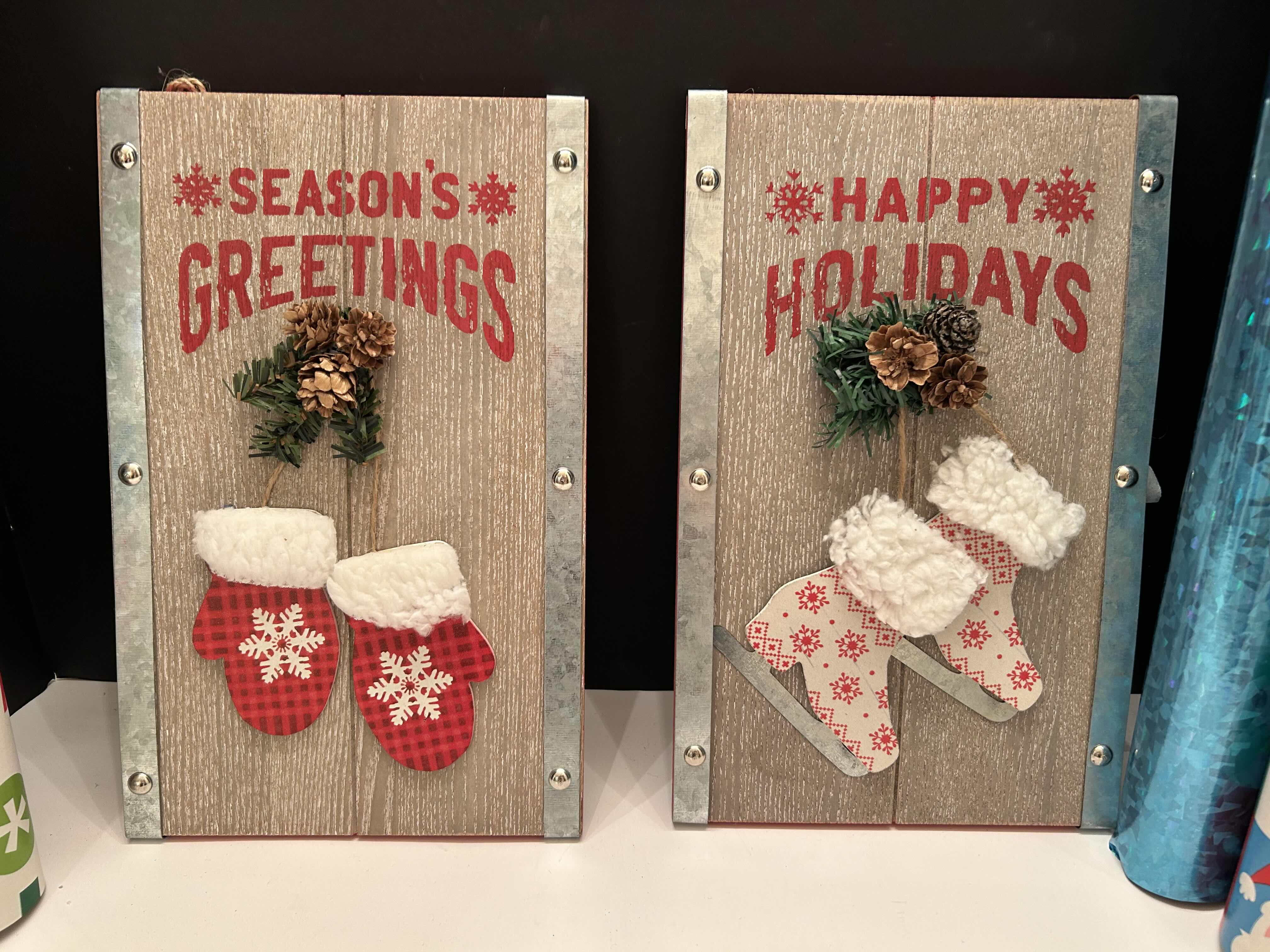 Photo 1 of CHRISTMAS HOME DECOR H12” AND WRAPPING PAPER