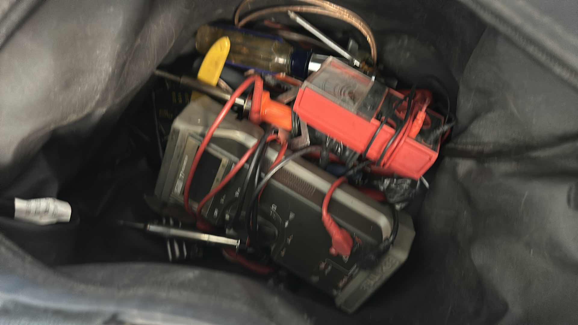 Photo 1 of BAG OF WIRING TOOLS AND METERS
