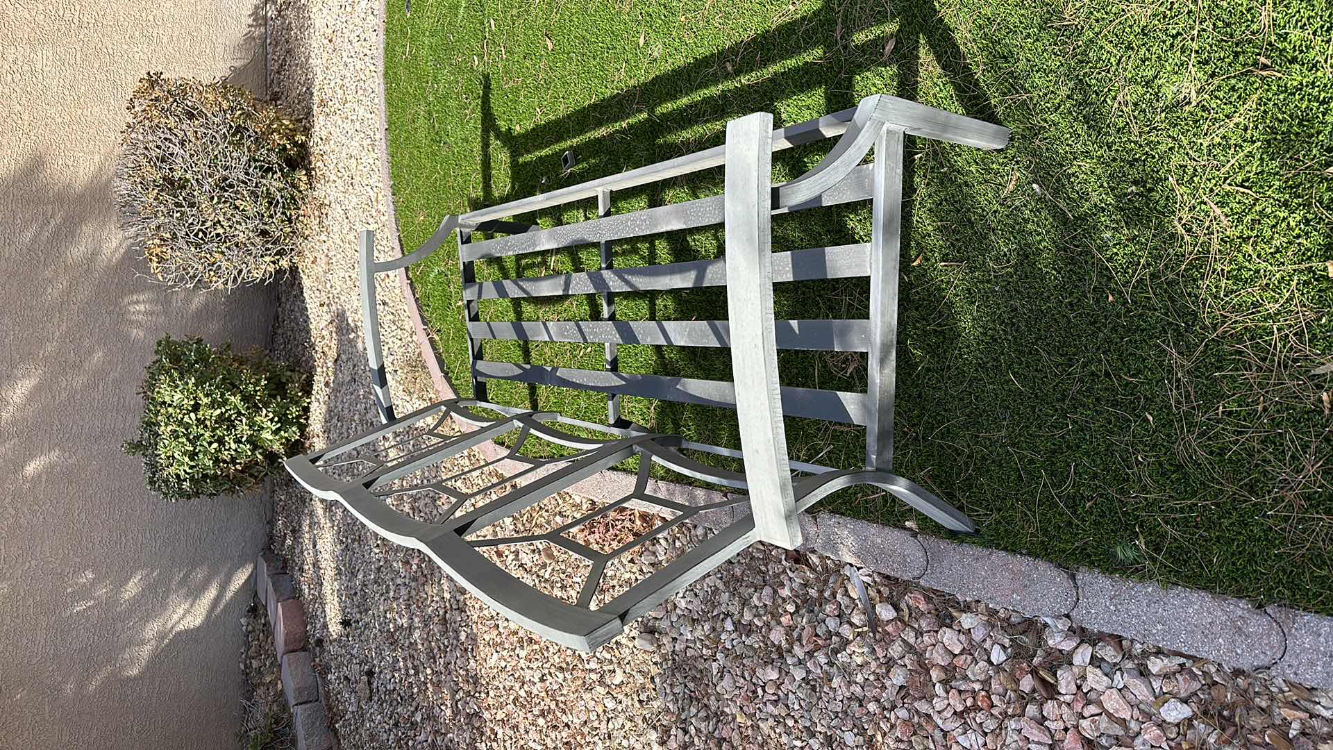 Photo 1 of 6' OUTDOOR PATIO METAL BENCH