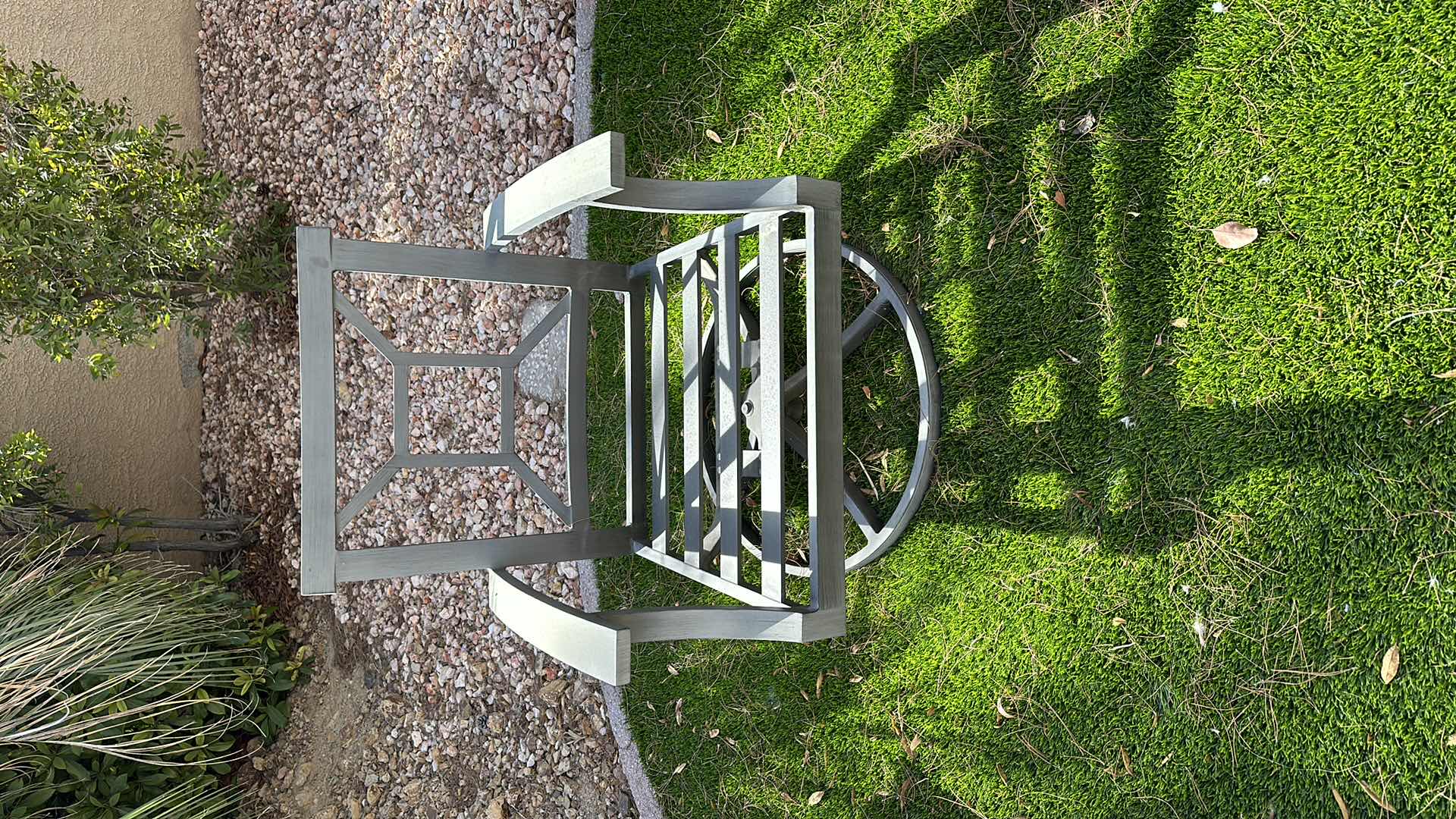 Photo 1 of METAL LOUNGE CHAIR, SWIVEL ARM CHAIR