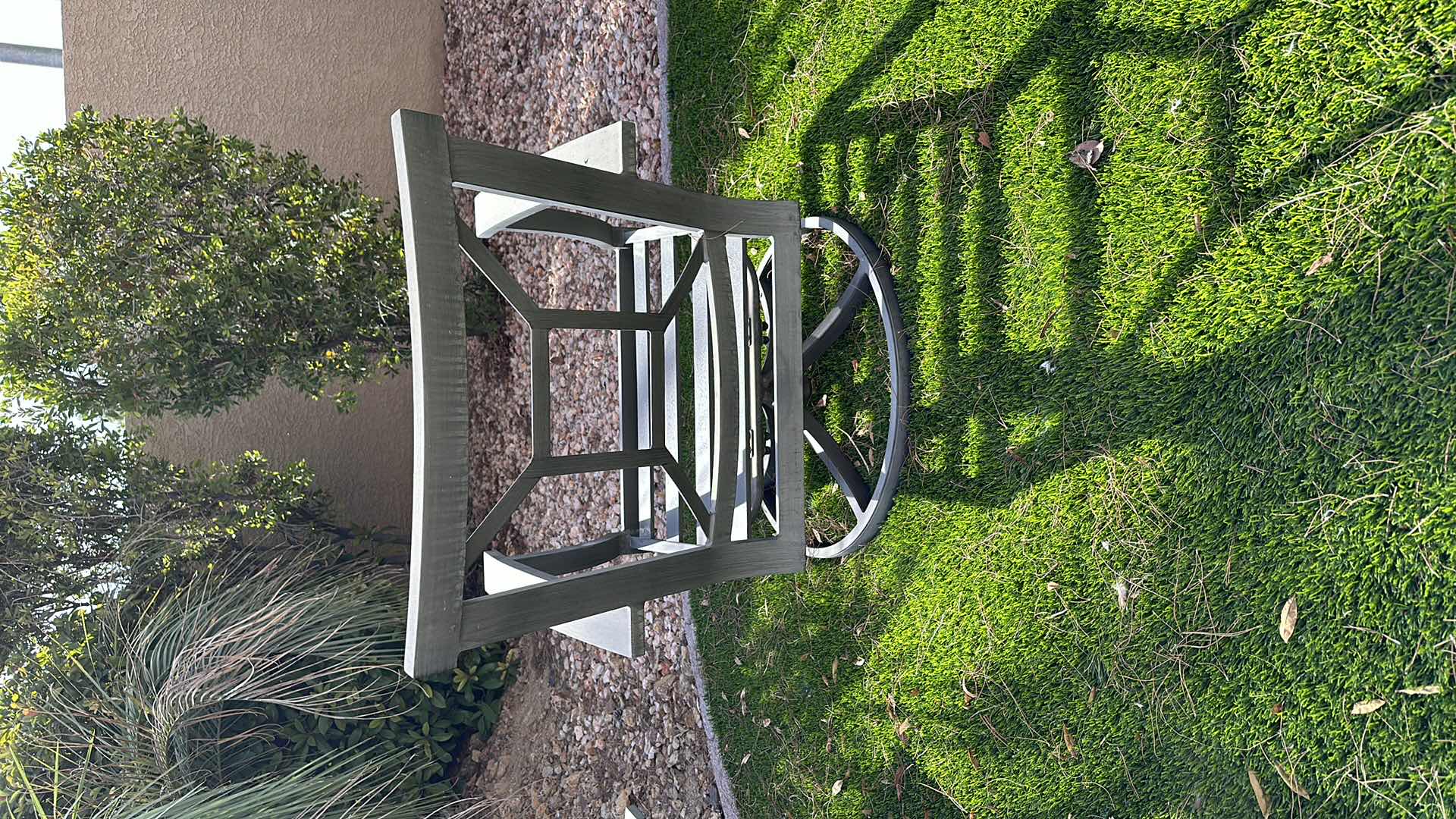 Photo 1 of METAL LOUNGE CHAIR, SWIVEL ARM CHAIR