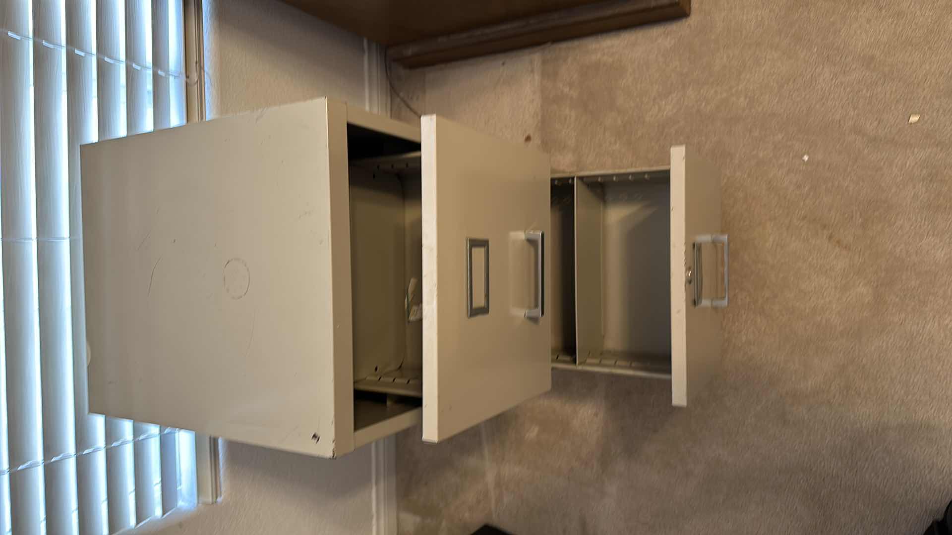 Photo 1 of 2 DRAWER METAL FILE CABINET