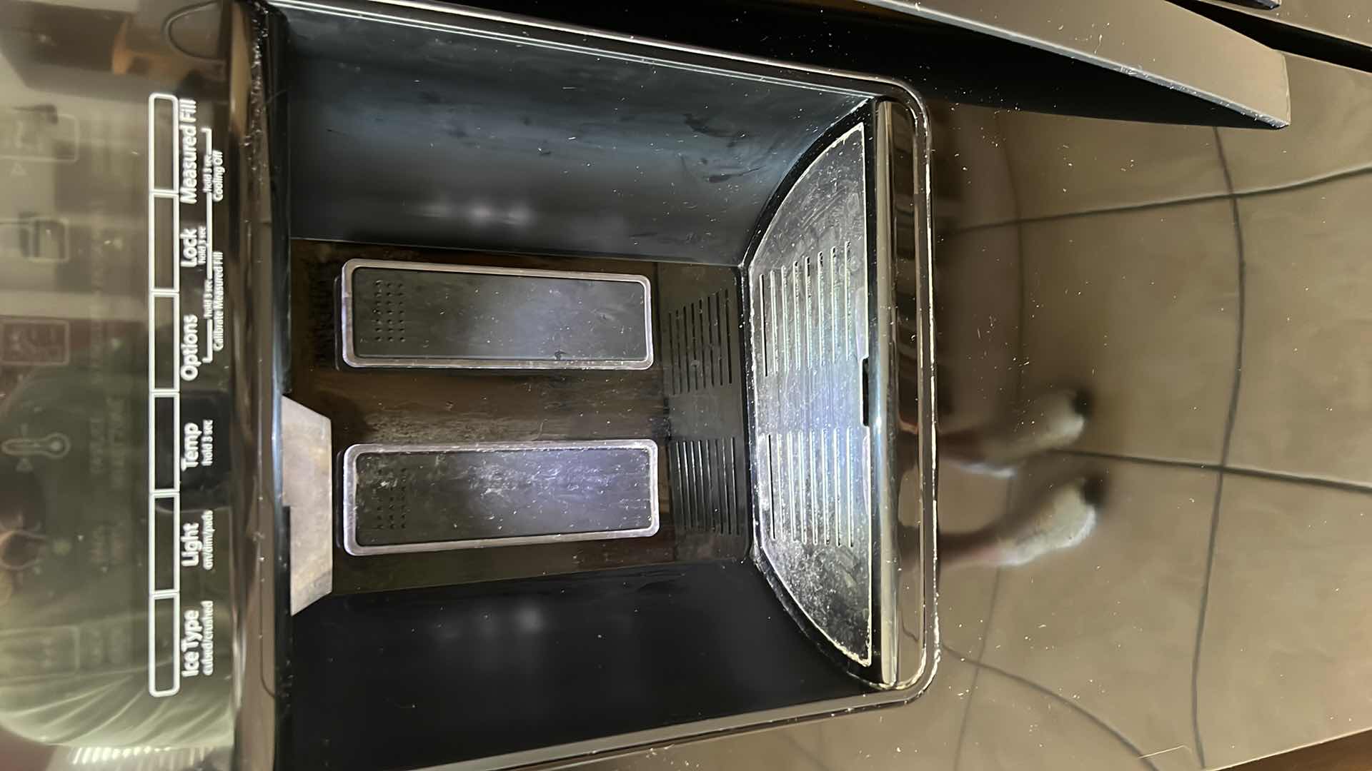 Photo 1 of BLACK WHIRLPOOL SIDE BY SIDE REFRIGERATOR (CONTENTS NOT INCLUDED)