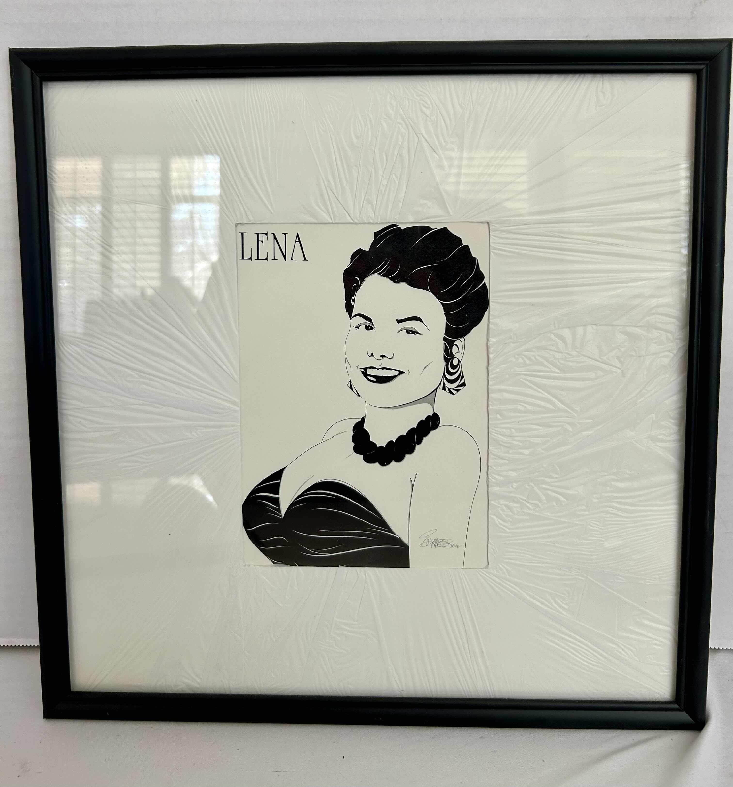 Photo 2 of 3 13” X 13” FRAMED ARTIST PRINTS IN BLACK AND WHITE