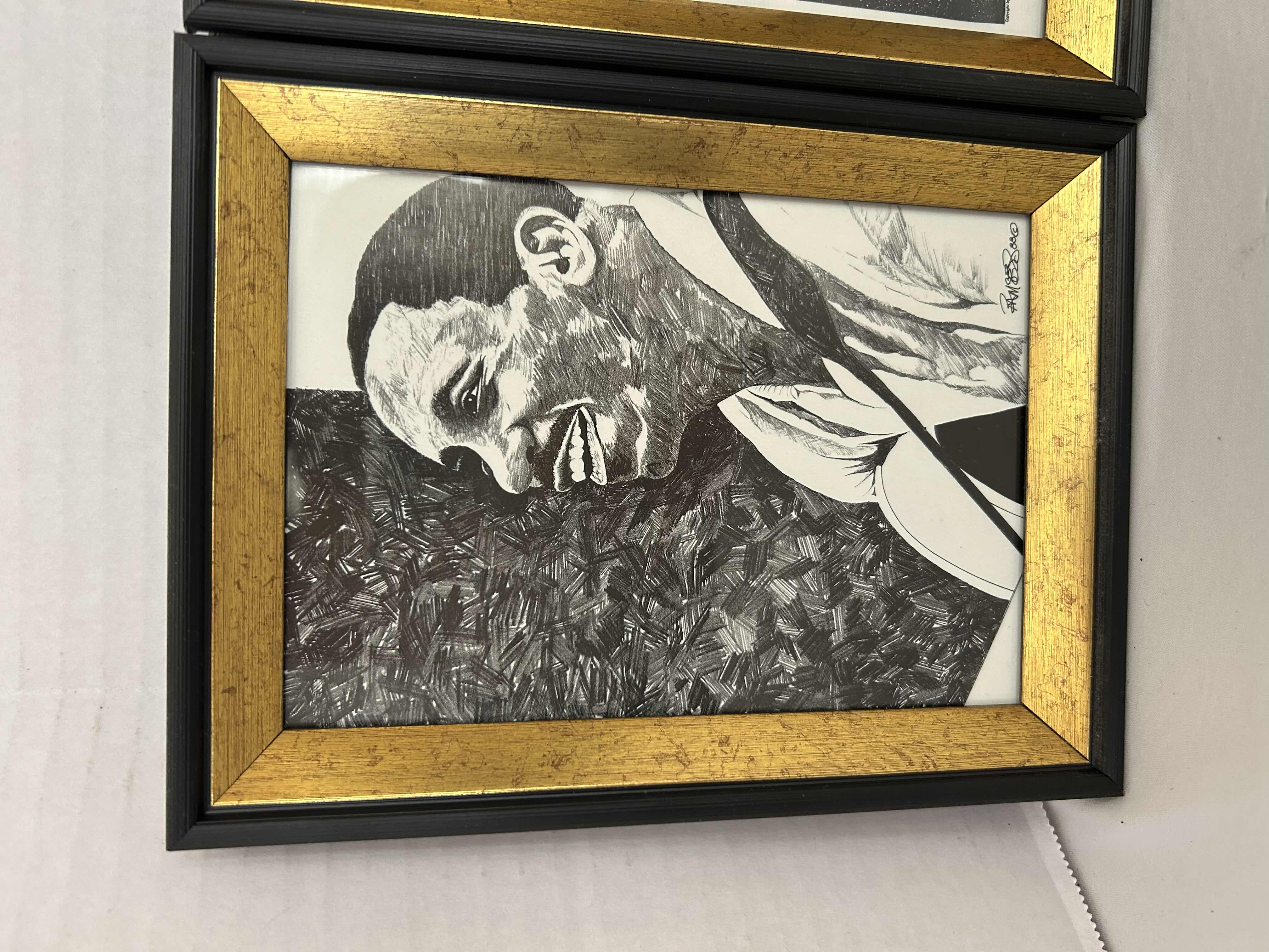 Photo 1 of 4 WES MONTGOMERY PRINTS IN BLACK AND GOLD FRAMES H8”