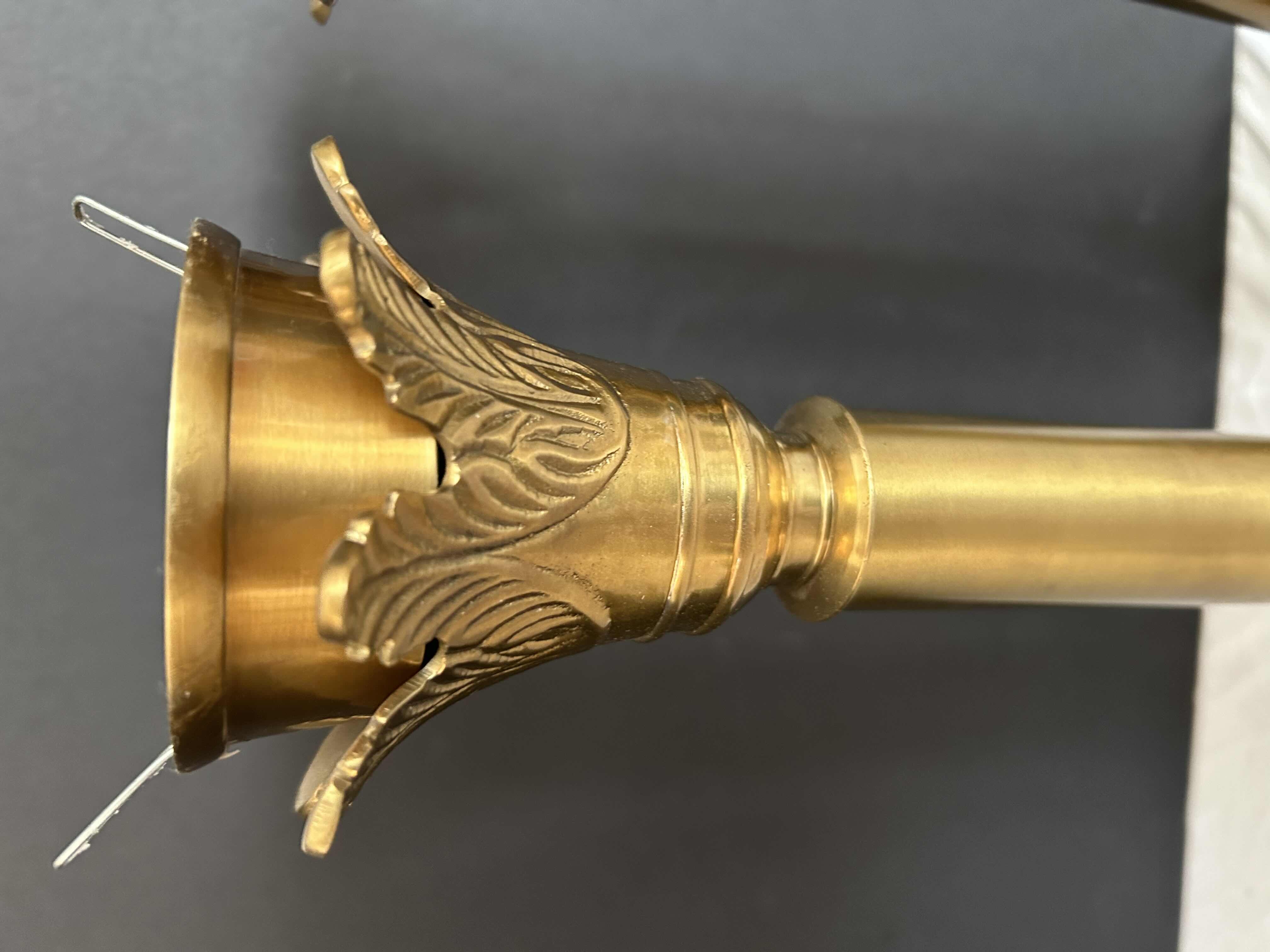Photo 1 of 2-BRONZE BRASS CANDLE STICK HOLDERS 
