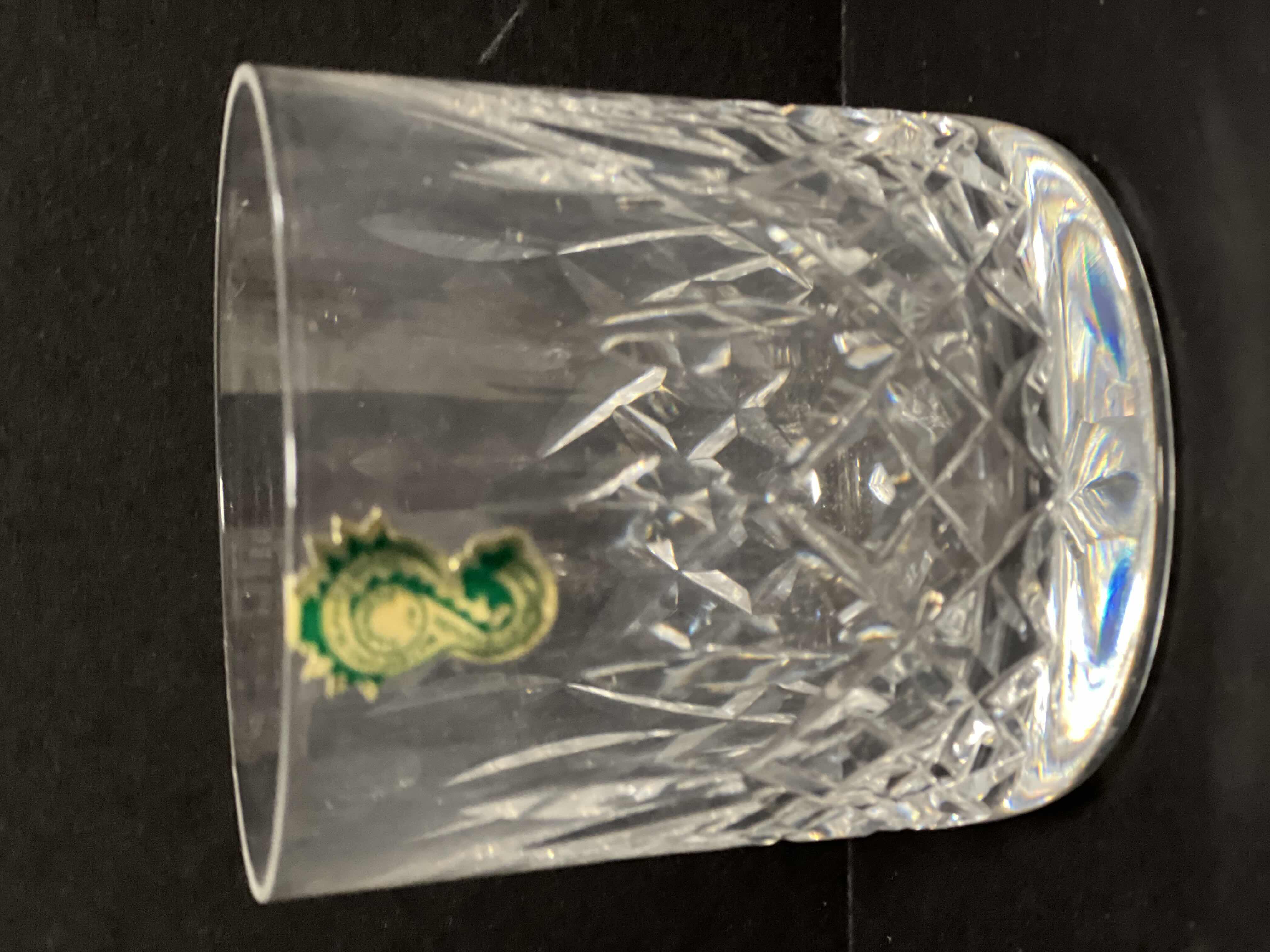Photo 1 of 4- VINTAGE WATERFORD LISMORE CRYSTAL SMALL ROCKS GLASS. 3.5" 