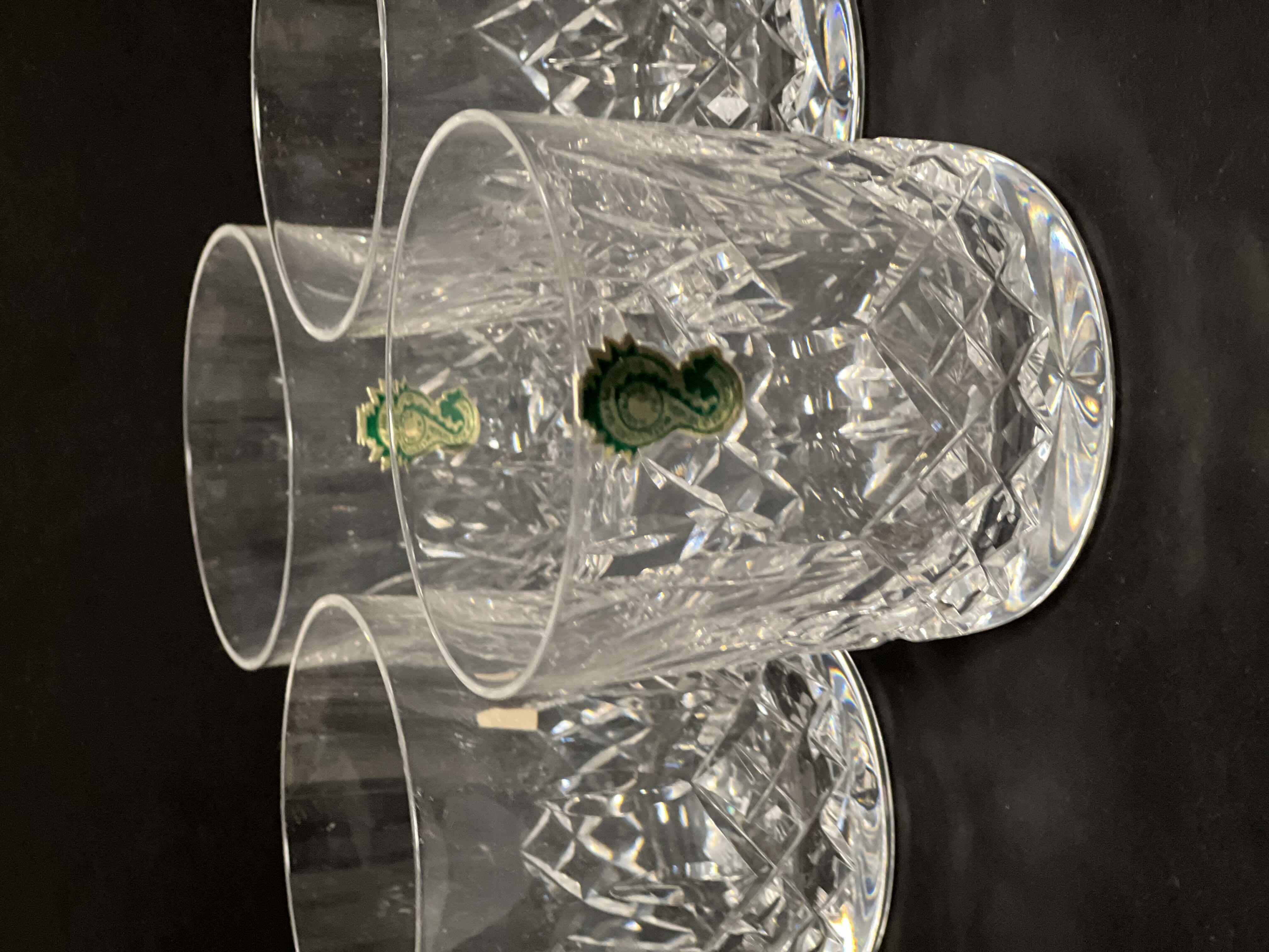 Photo 1 of 4- VINTAGE WATERFORD LISMORE CRYSTAL SMALL ROCKS GLASS. 3.5" 