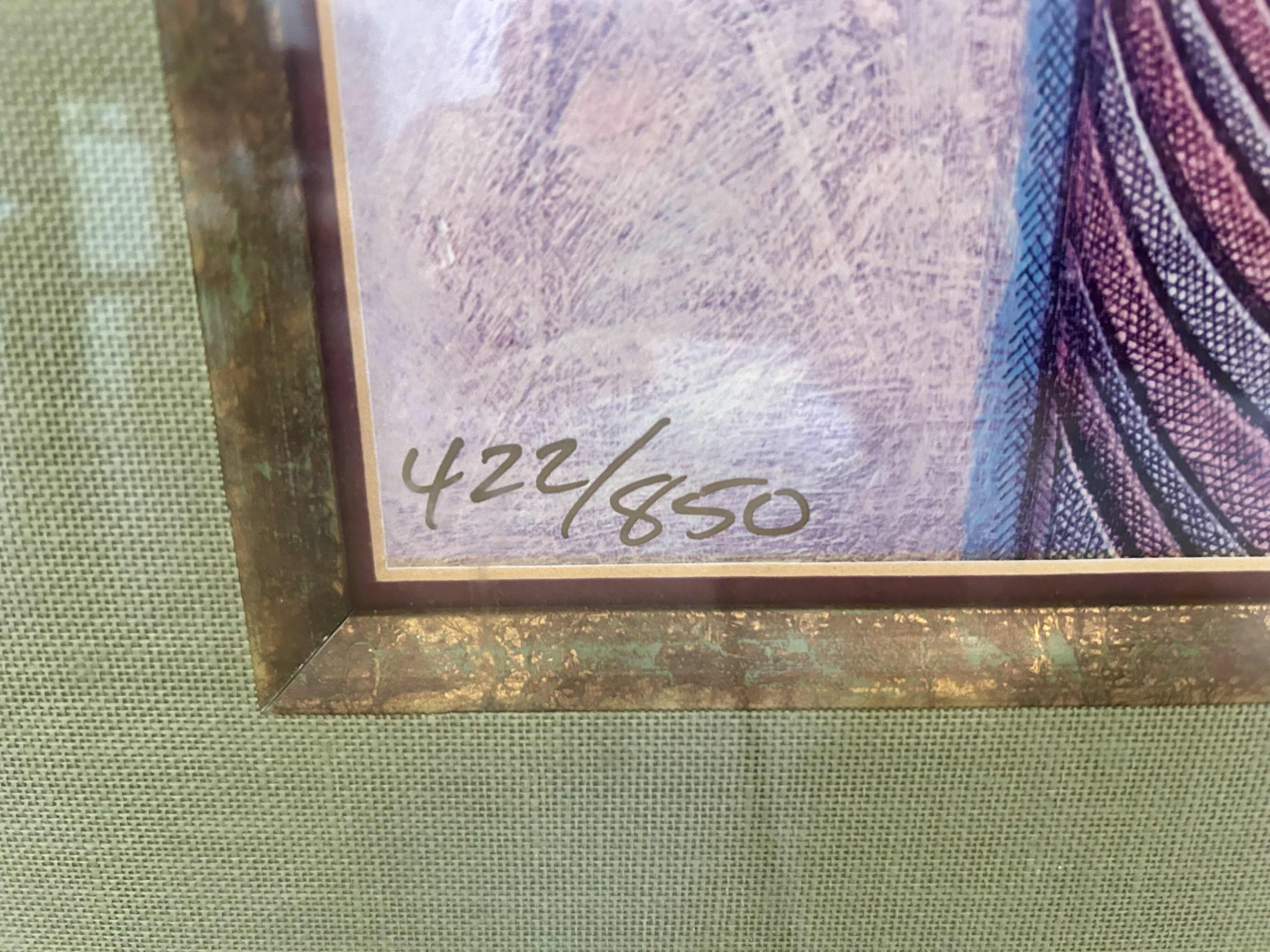 Photo 1 of BLACK FRAMED "MELODY QUEENS" BY CHARLES BIBBS SIGNED & NUMBERED ARTWORK (422 OF 850) 
24" X 33" 
