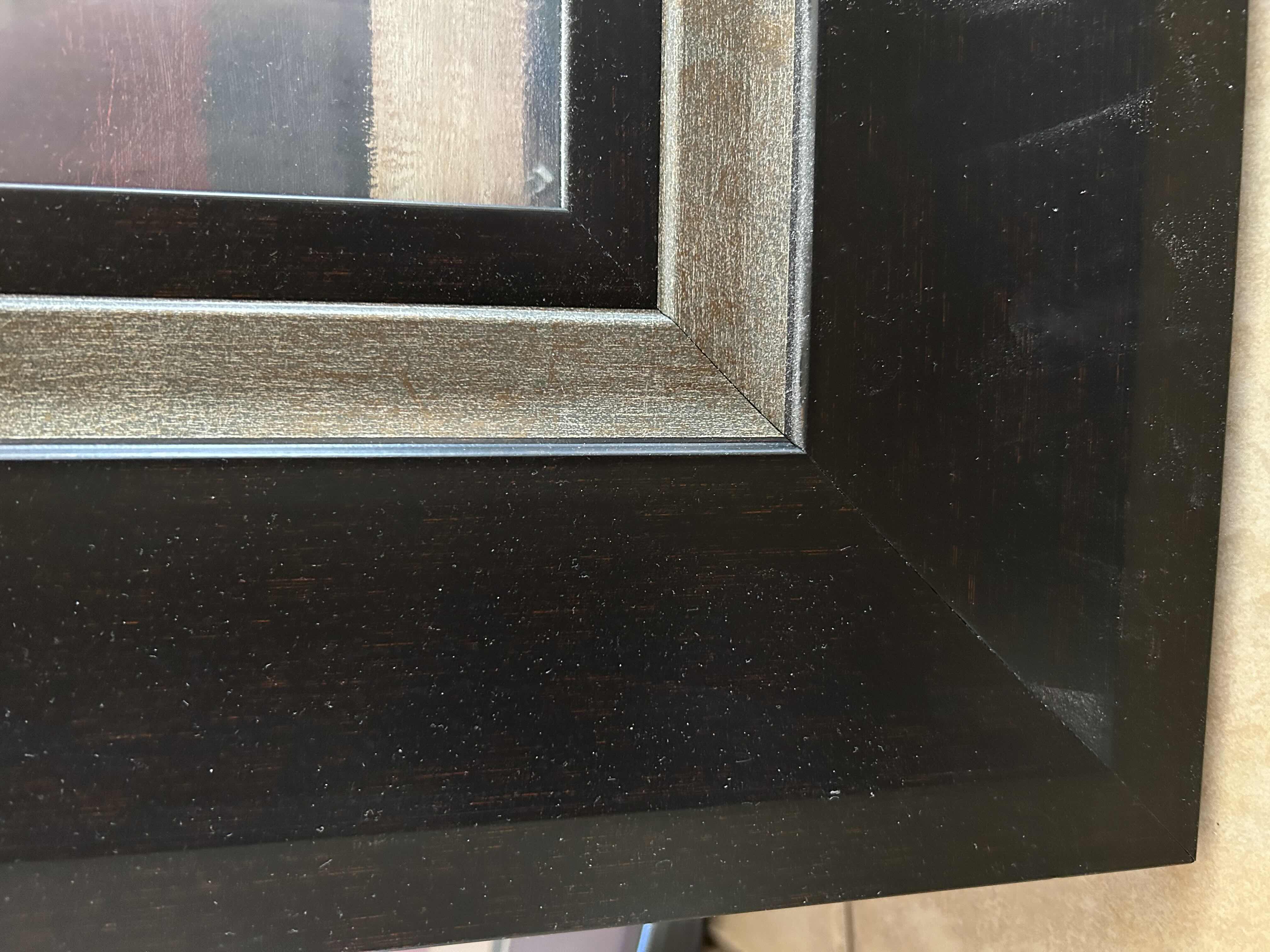 Photo 1 of BLACK FRAMED "DATE NIGHT IN PARIS" ARTWORK 27” X 31” 

