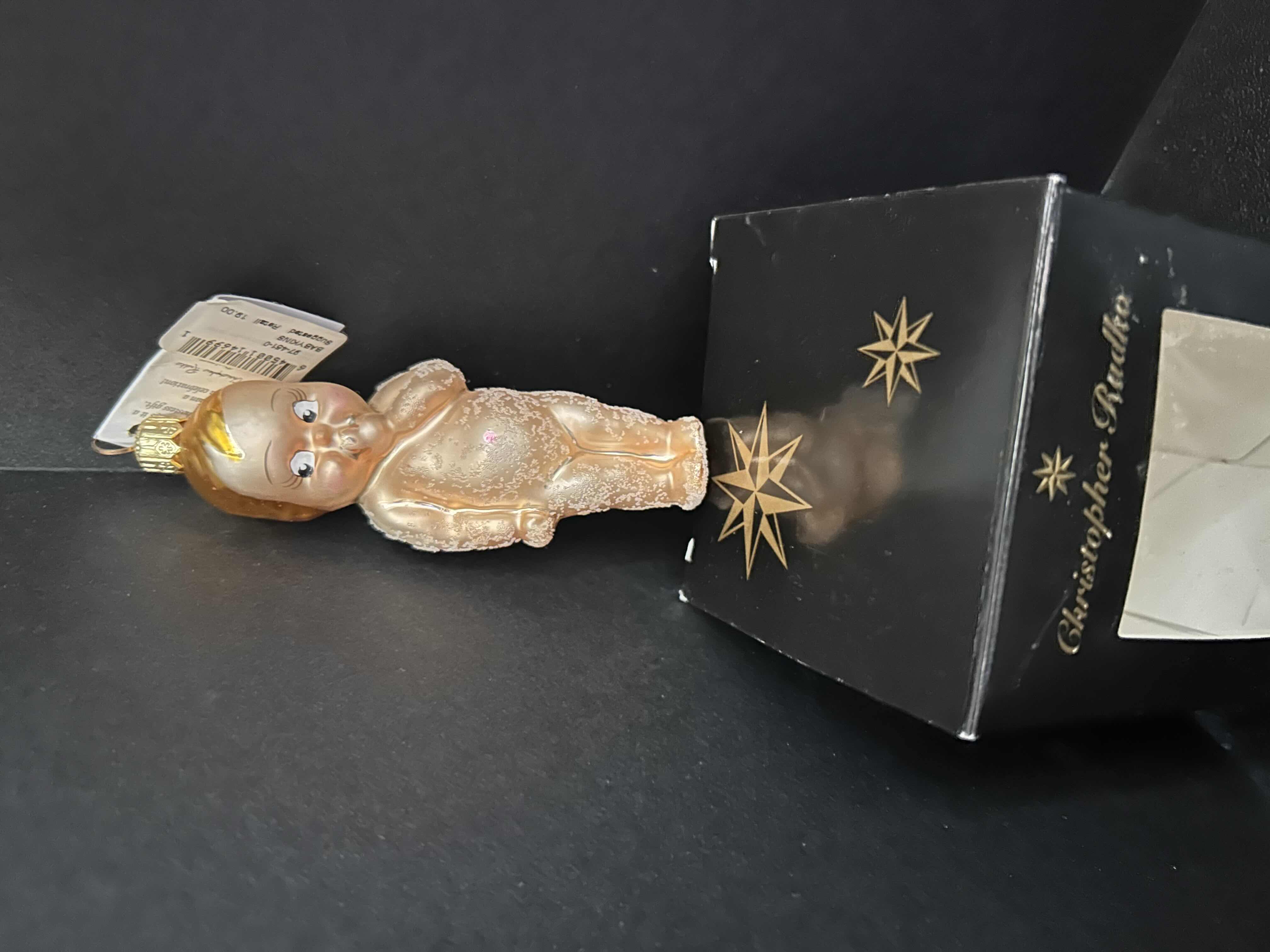 Photo 1 of NIB CHRISTOPHER RADKO "BABYKINS" GLASS CHRISTMAS ORNAMENT

