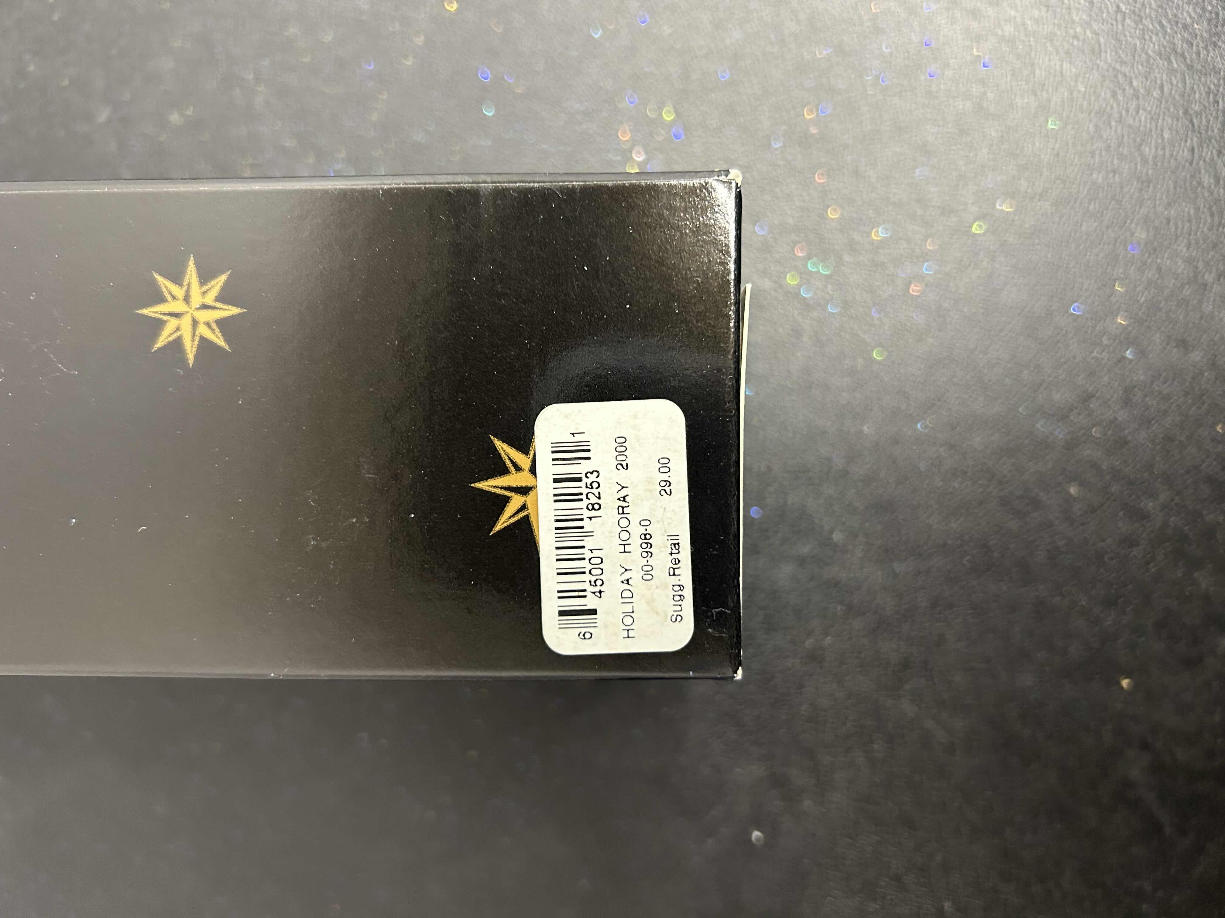 Photo 1 of NIB CHRISTOPHER RADKO "HOLIDAY HOORAY" GLASS CHRISTMAS ORNAMENT.
