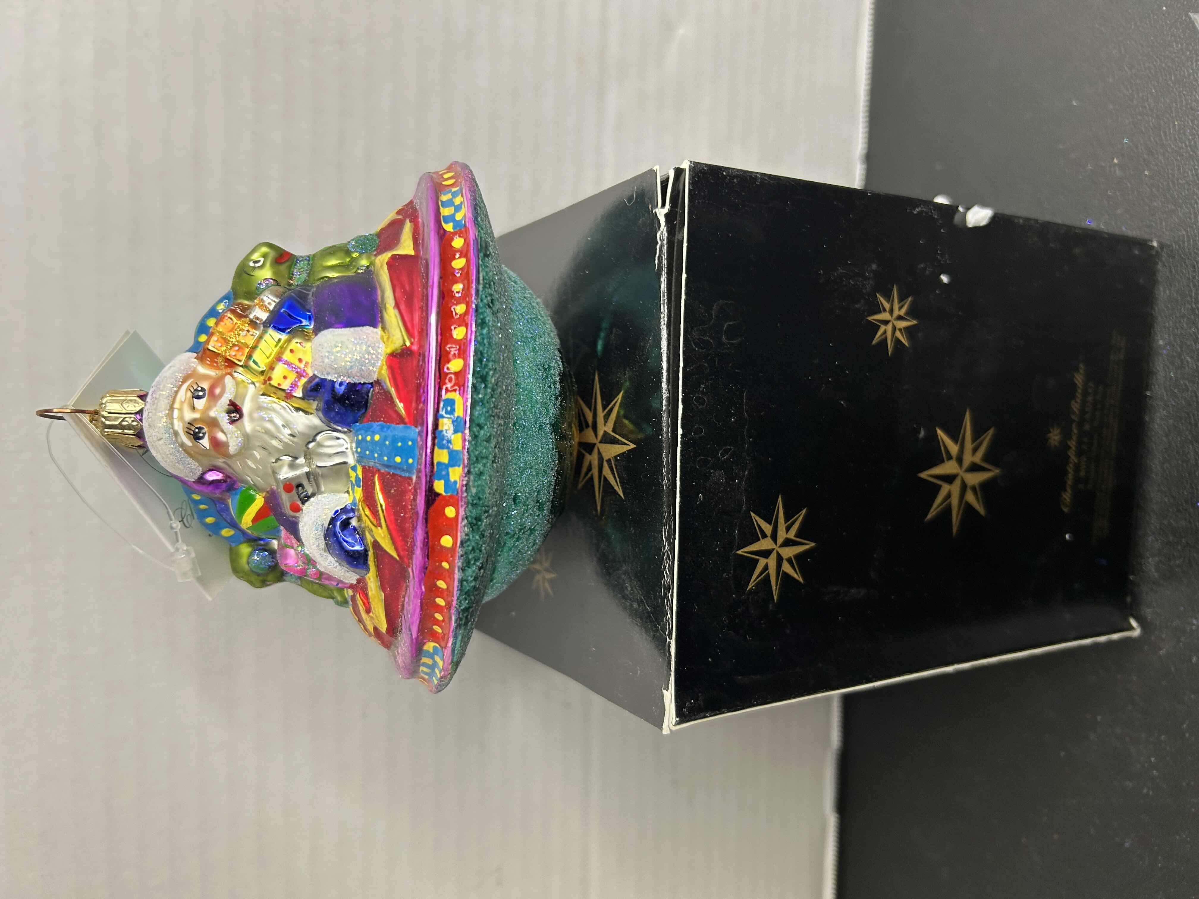 Photo 1 of NIB CHRISTOPHER RADKO "21st CENTURY UNLIMITED" GLASS CHRISTMAS ORNAMENT 
