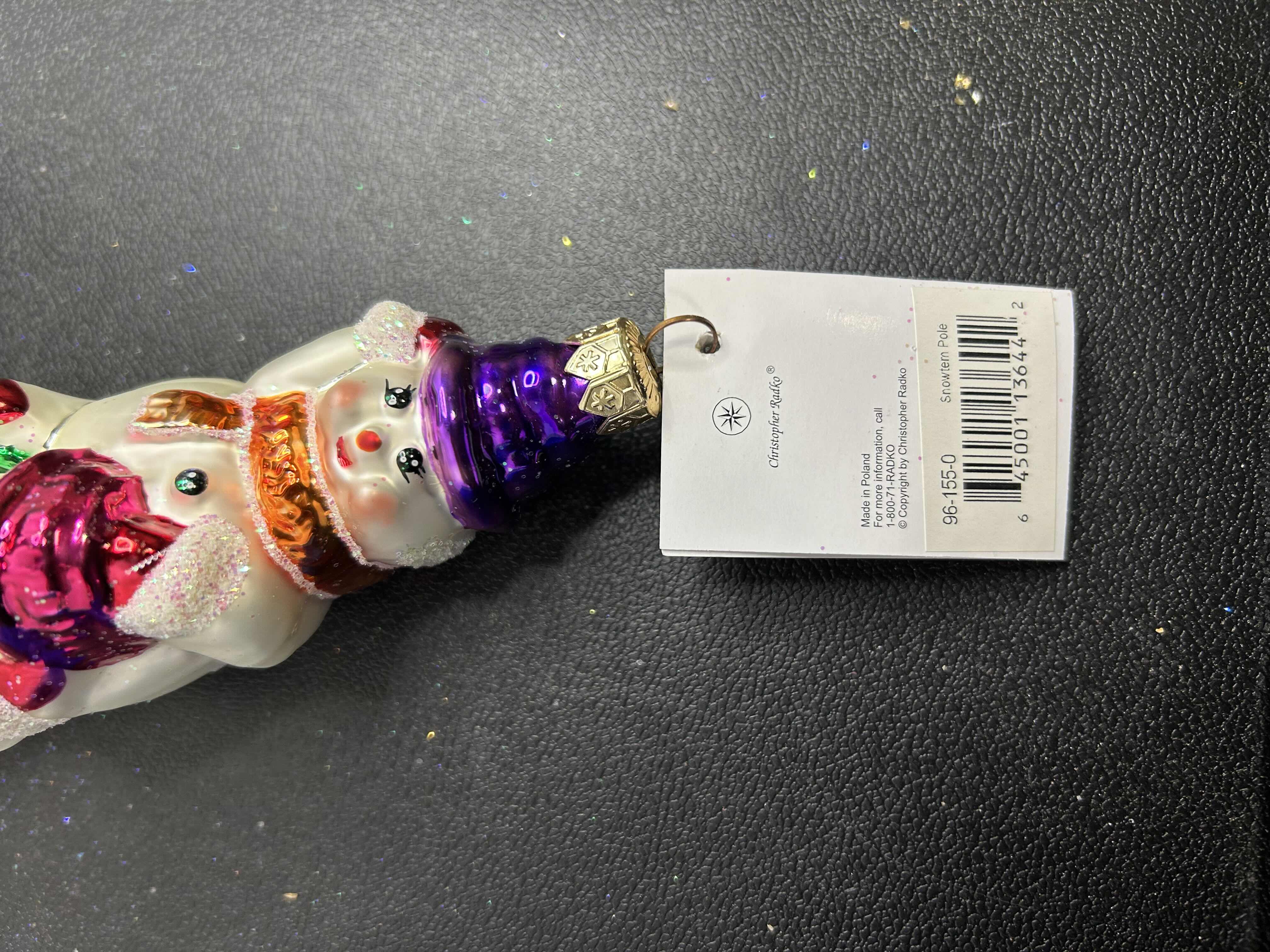 Photo 1 of NIB CHRISTOPHER RADKO SNOWTERN POLE ORNAMENT

