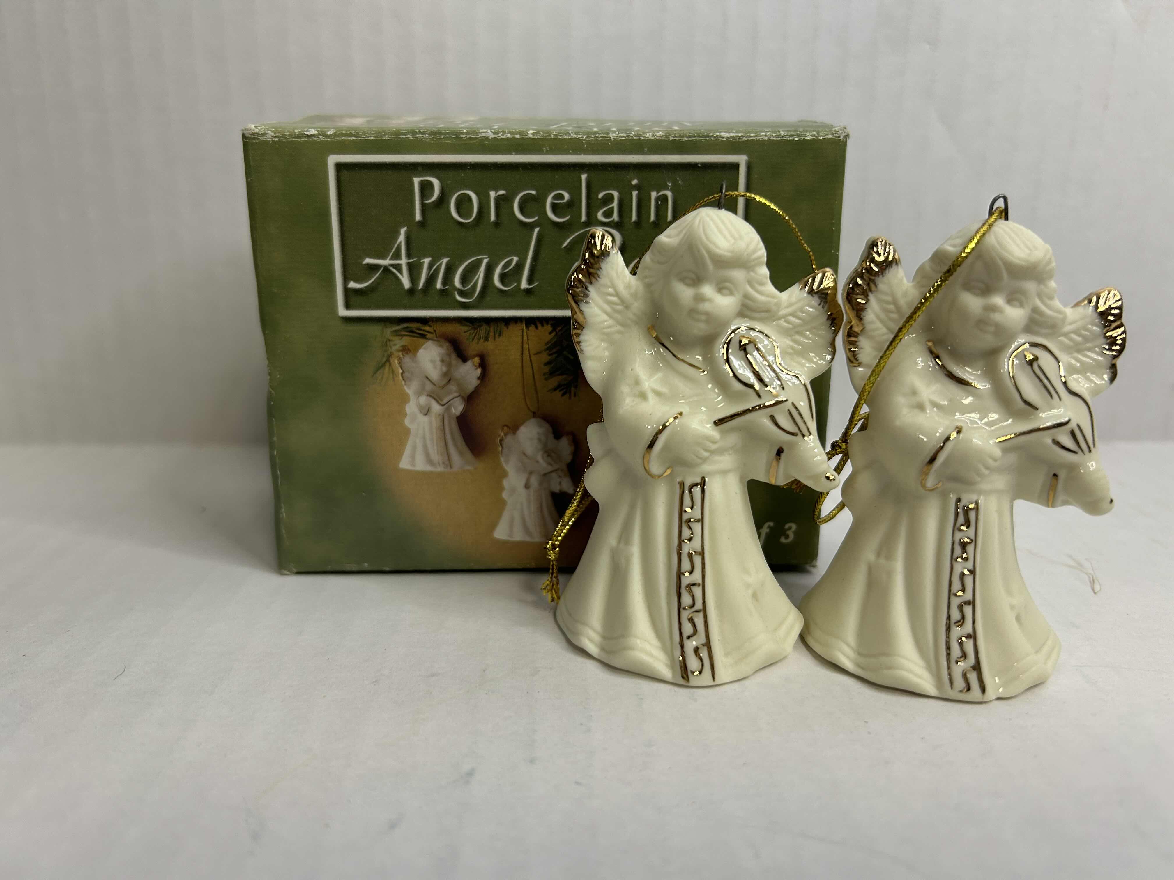 Photo 1 of  2  NIB ANGEL BELLS CHRISTMAS ORNAMENTS