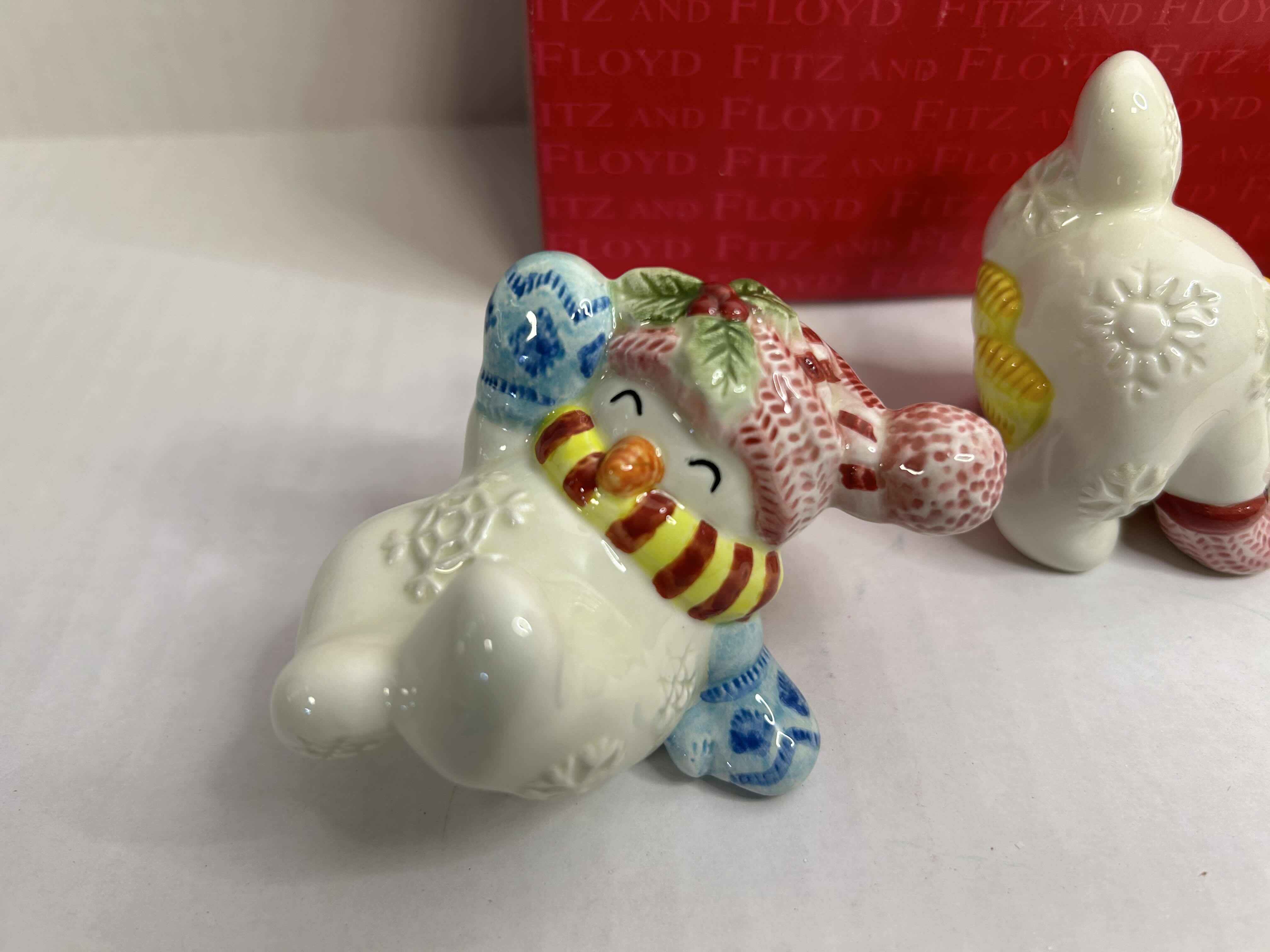 Photo 1 of 3-NIB FITZ AND FLOYD FROSTY FOLKS TUMBLERS CHRISTMAS DECORATIONS

