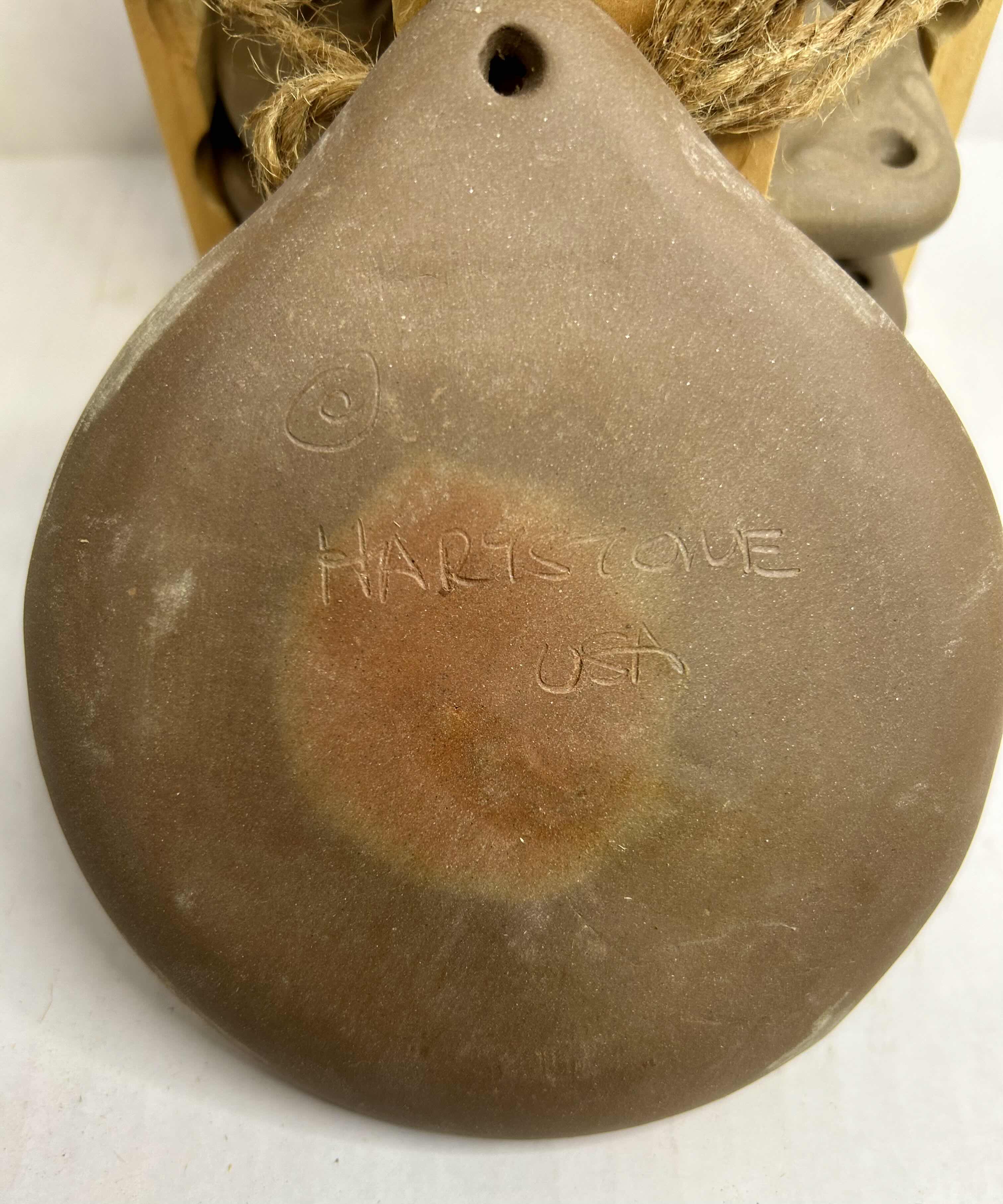 Photo 1 of ANTIQUE 1800'S  BOLESAWIC SET OF 4 SIGNED HISTORIC STOANWARE COASTERS

