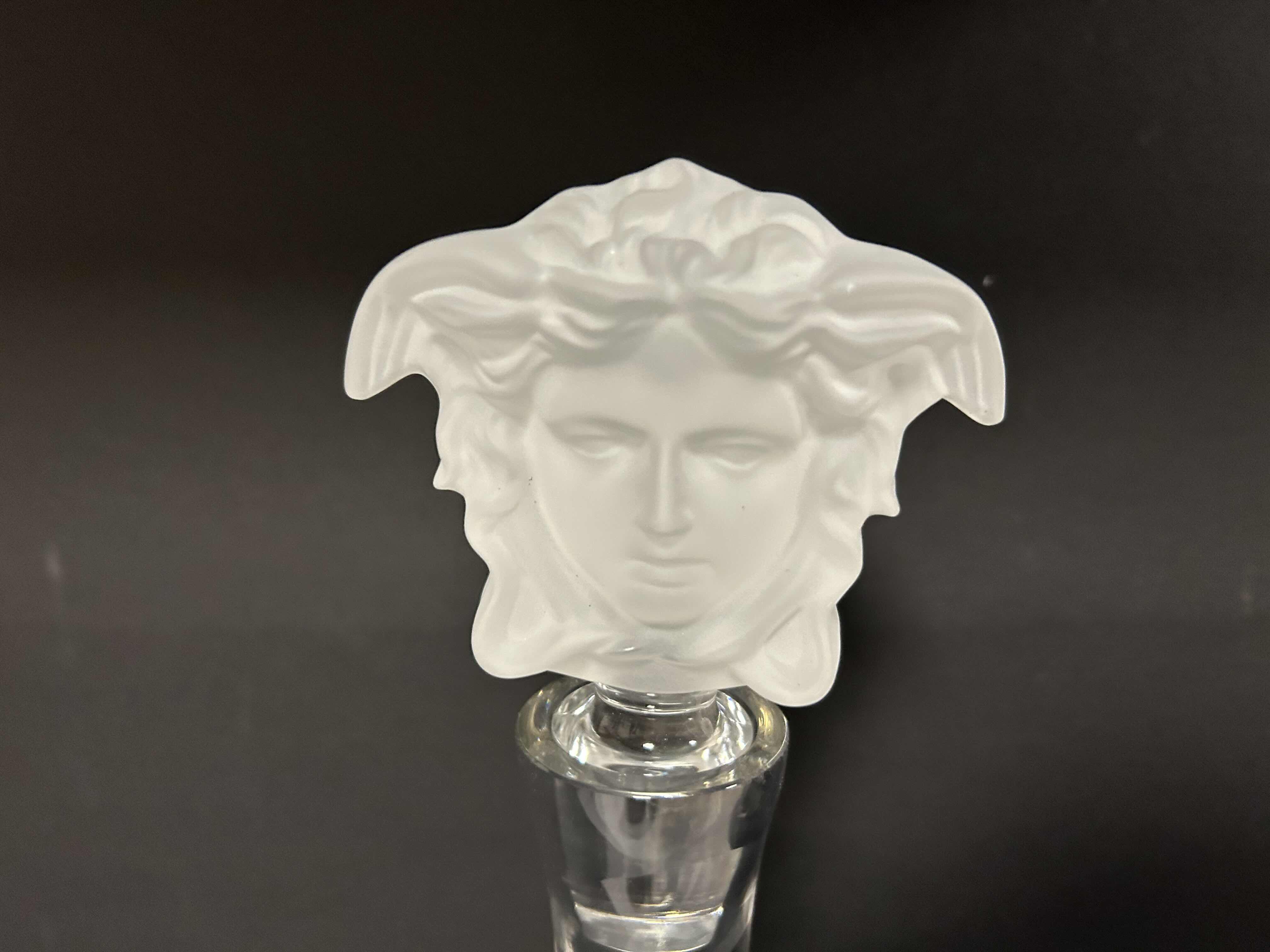 Photo 1 of NIB RARE VERSACE-MEDUSA LUMIÈRE CRYSTAL WINE DECANTER. 24"
