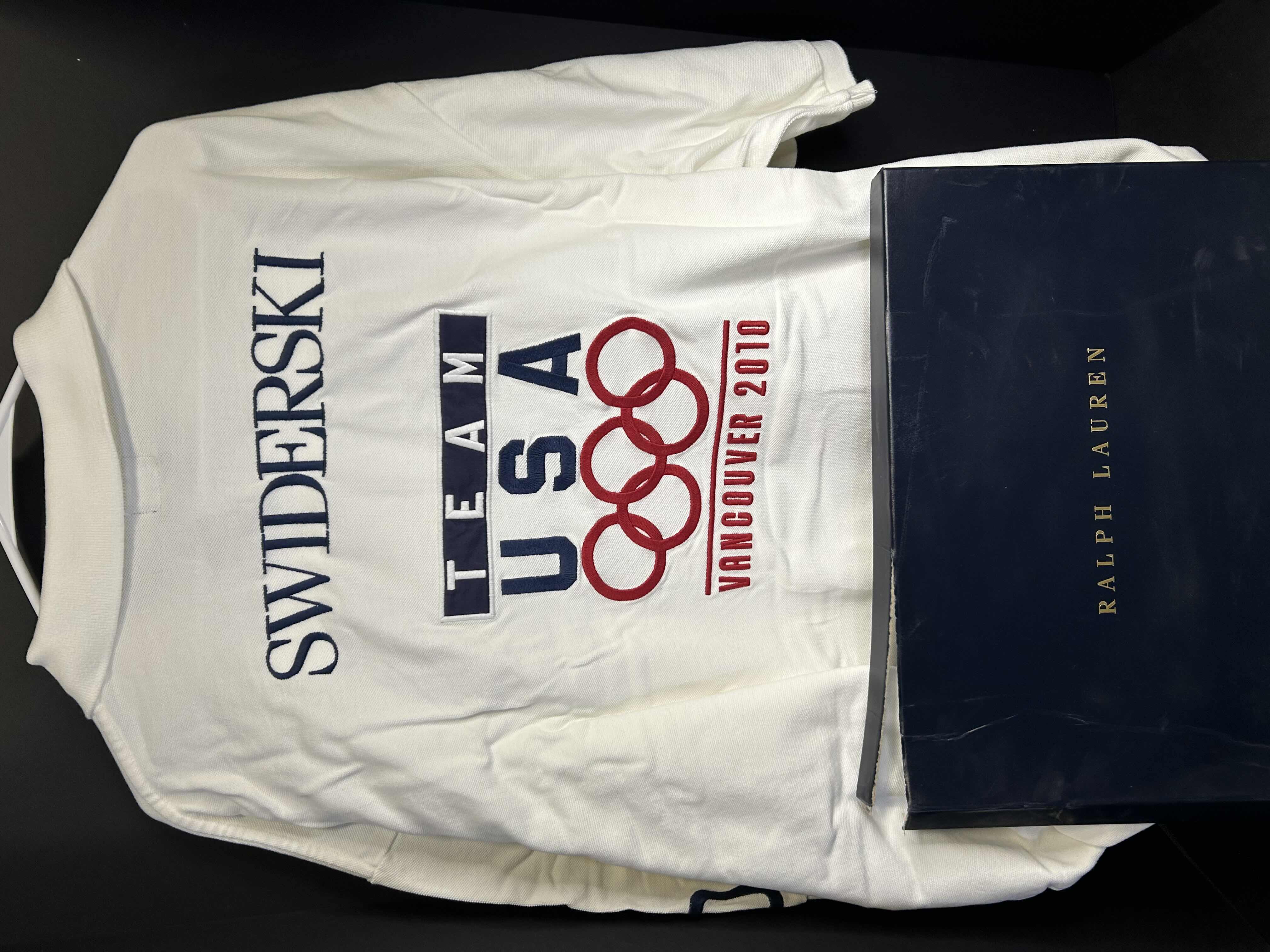 Photo 1 of  NIB RALPH LAUREN TEAM USA SWIDERSKI WHITE VANCOUVER OLYMPICS POLO SHIRT. SIZE 4XLT