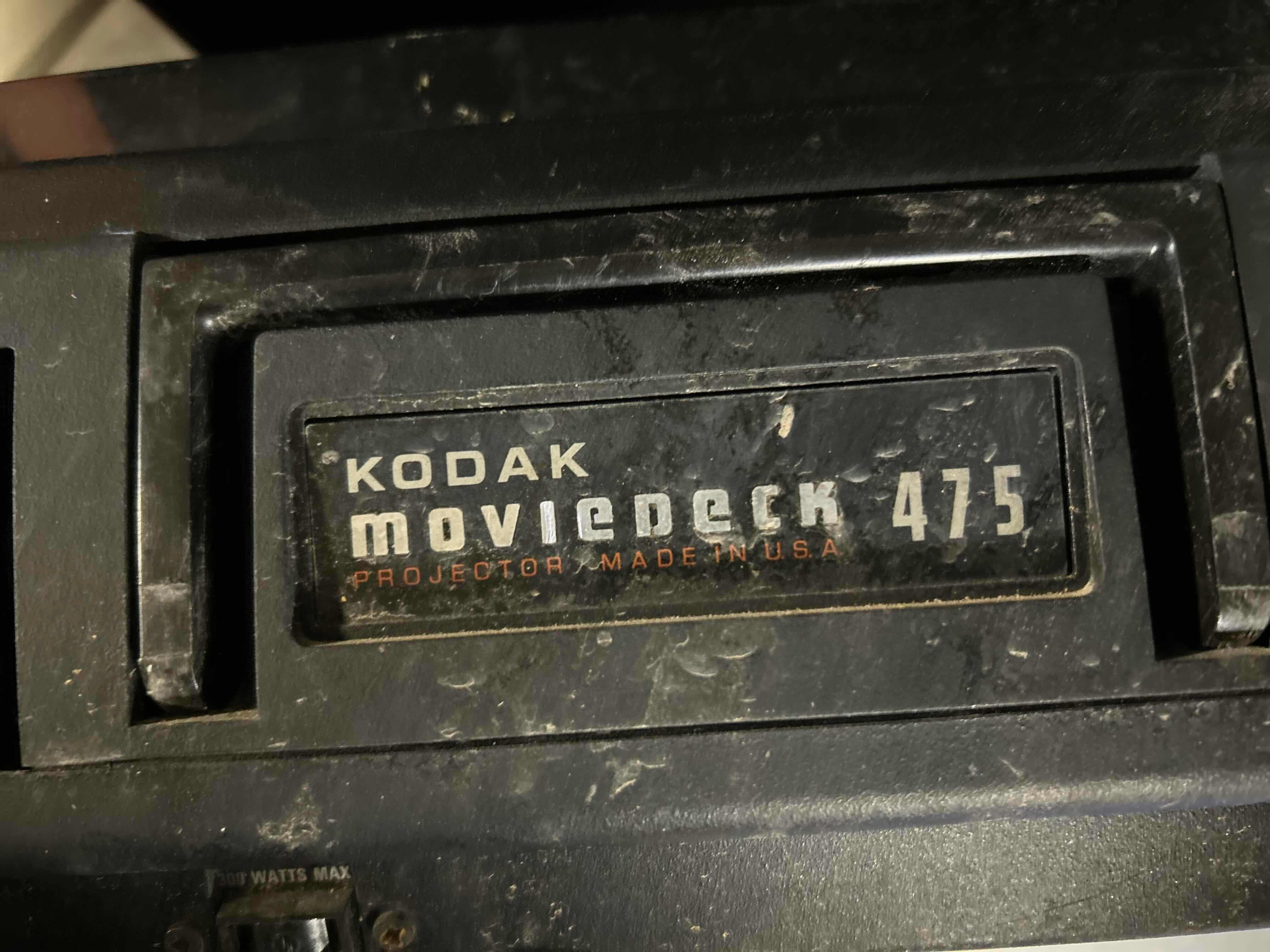 Photo 1 of KODAK "MOVIEDECK" 475 PROJECTOR. STAND SOLD SEPARATELY.

