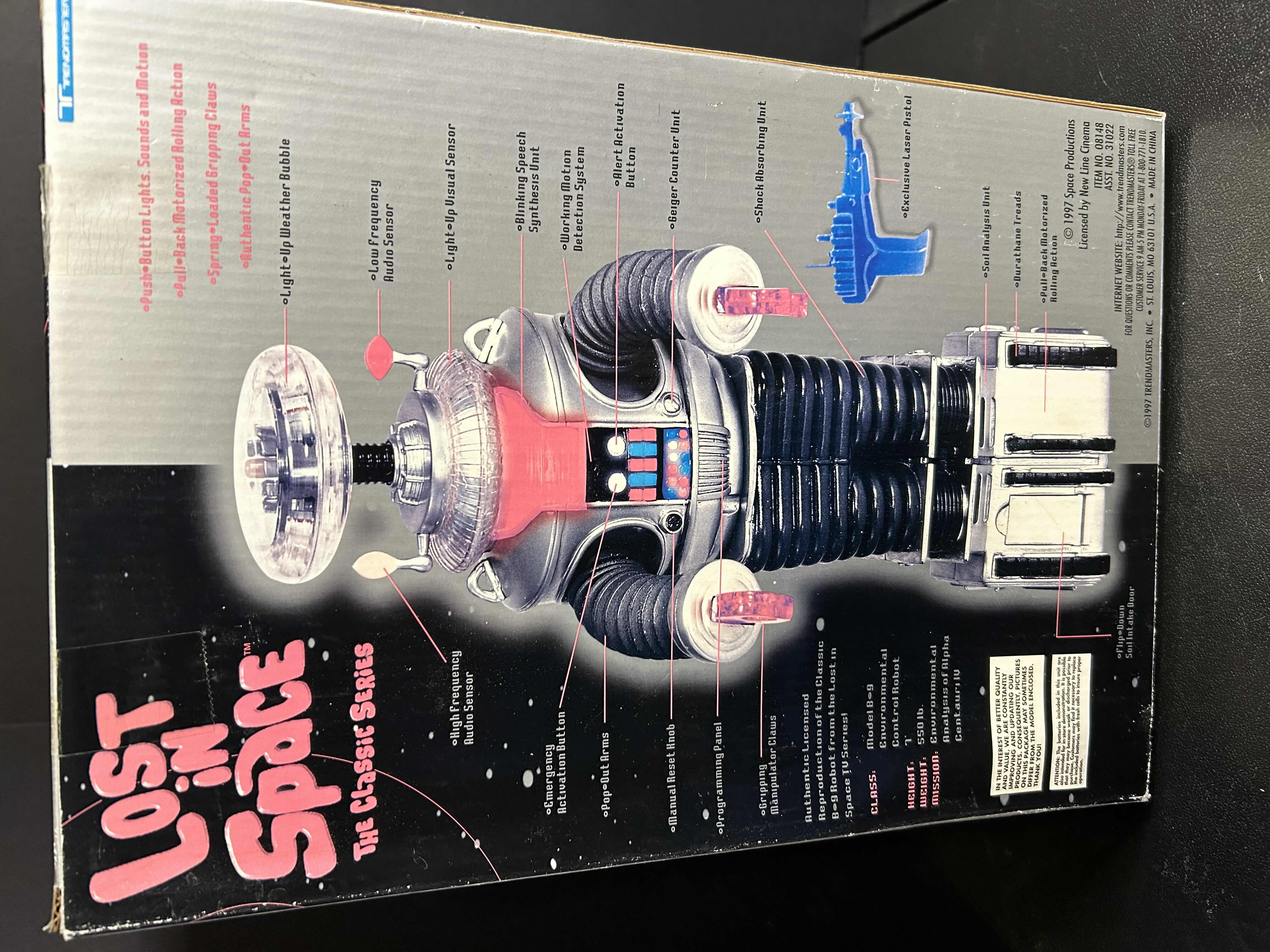 Photo 1 of NIB LOST IN SPACE "ROBOT B9" ACTION FIGURE TOY. 11"H

