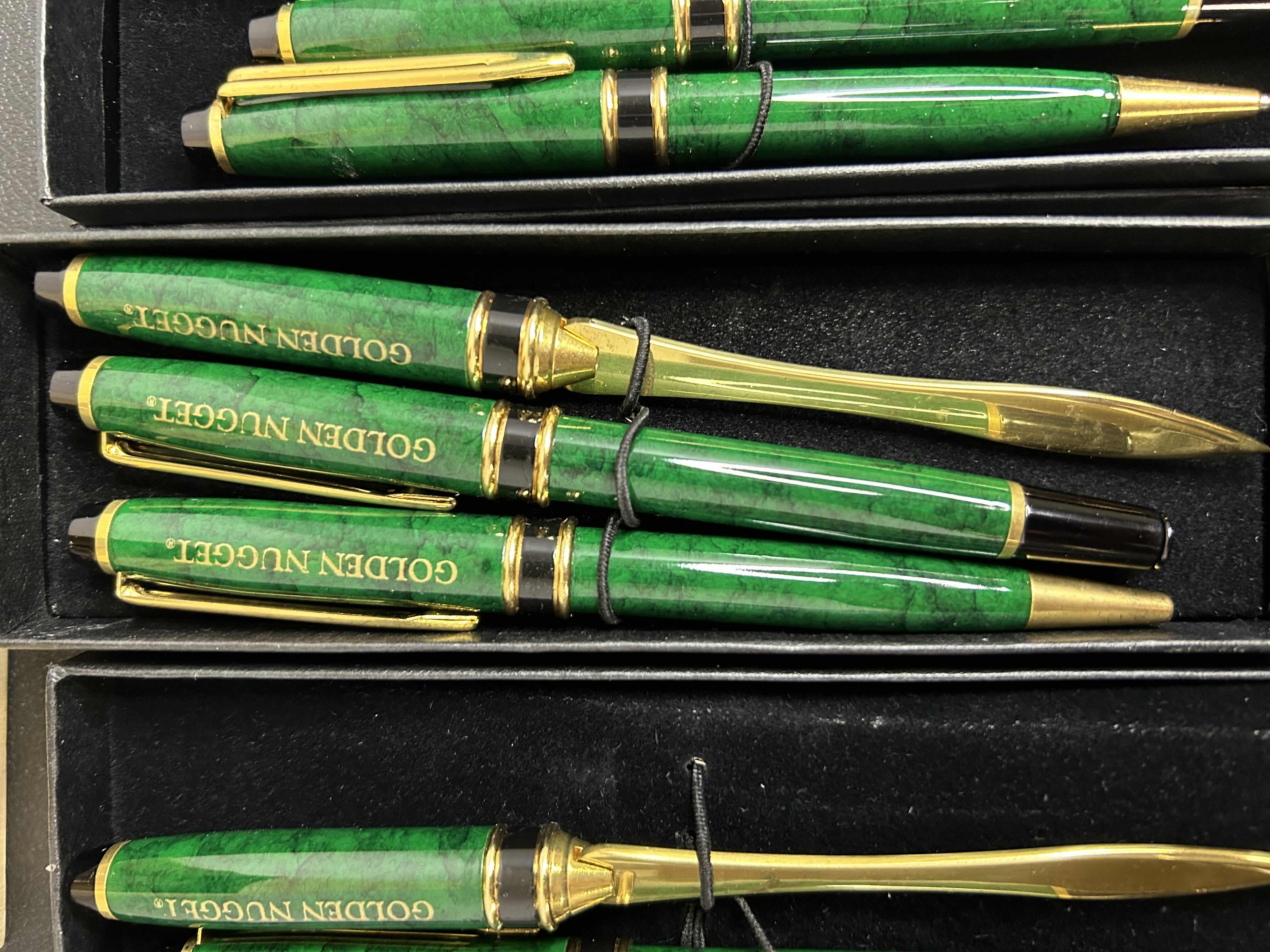 Photo 1 of 4 GOLDEN NUGGET COLLECTIBLE PEN SETS AND 1 GOLDEN NUGGET ANNIVERSARY WATCH