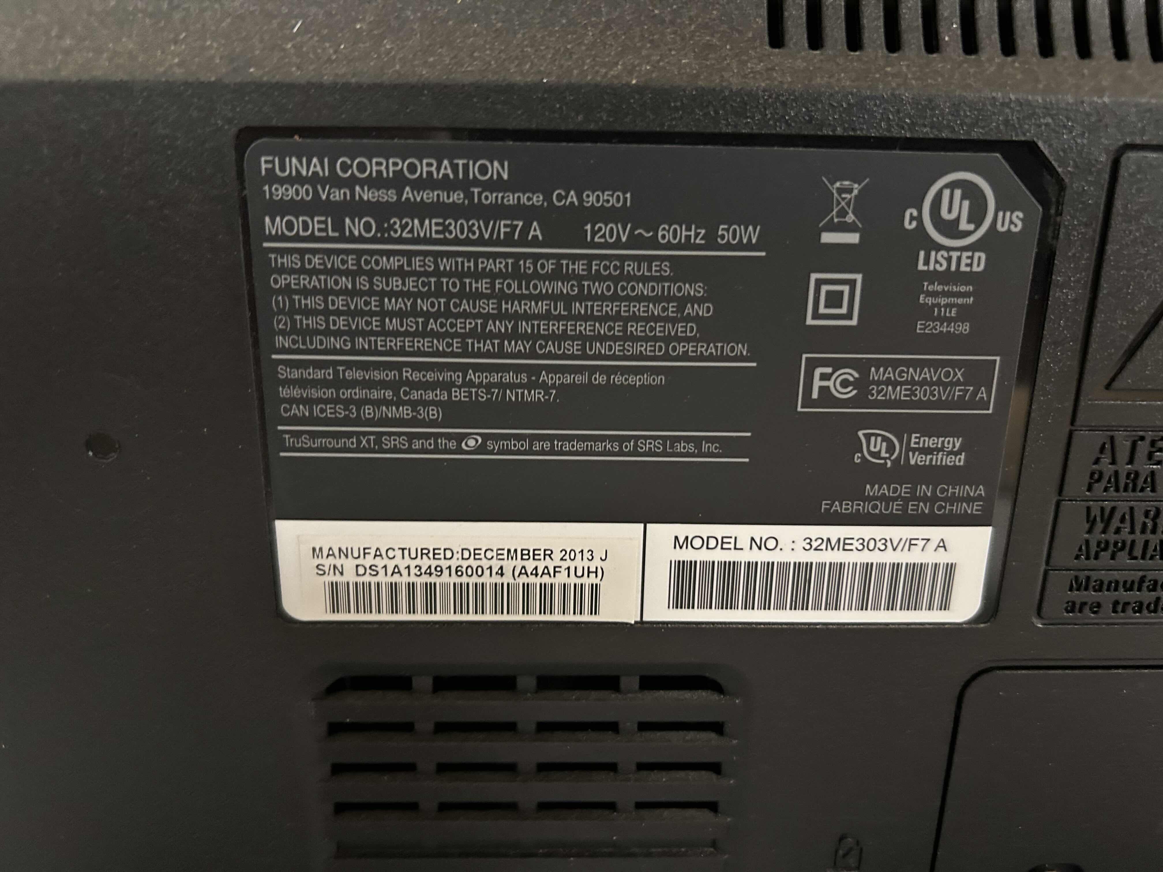 Photo 1 of 30” MAGNAVOX FLAT SCREEN TV (NO REMOTE)