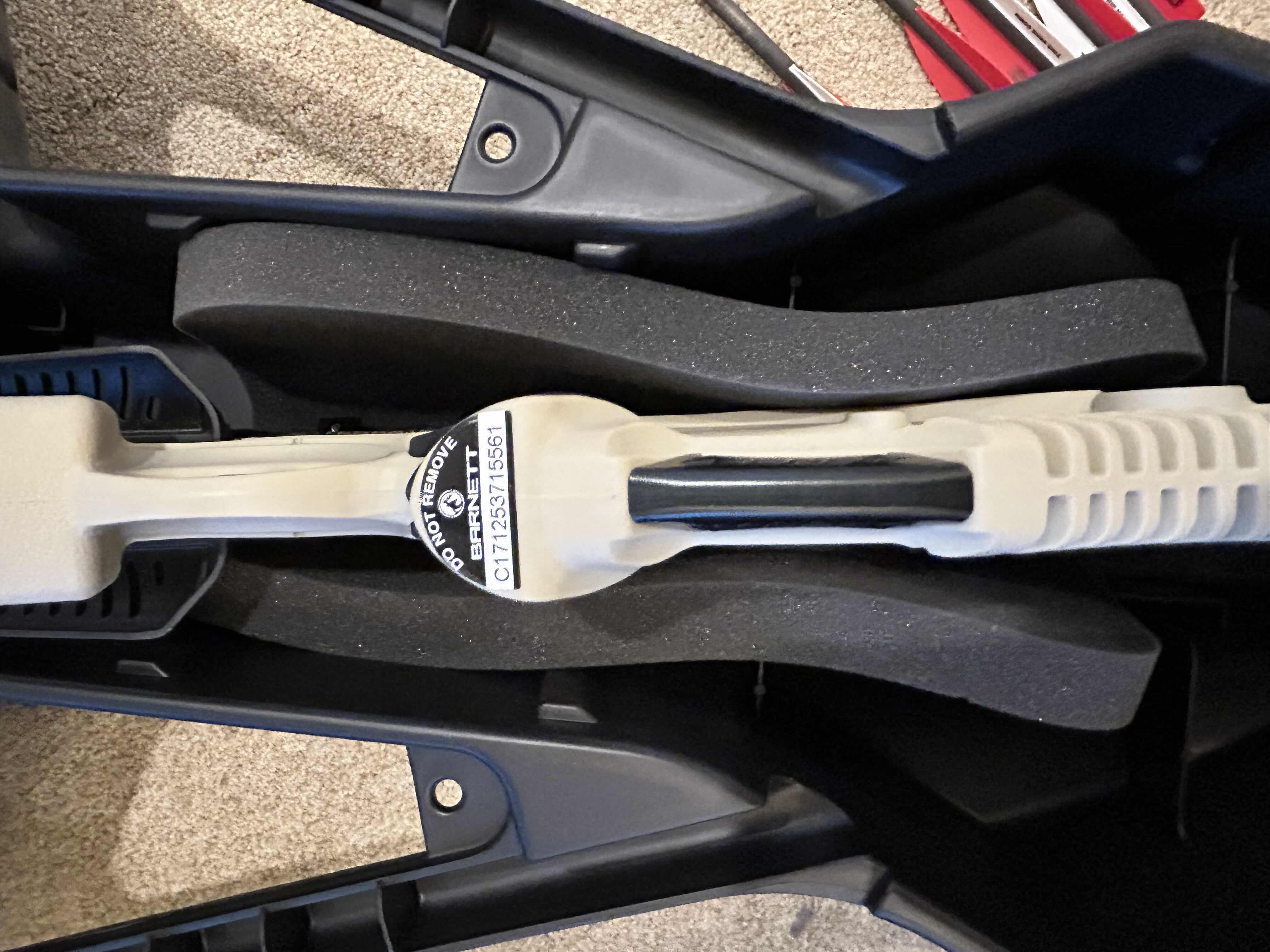Photo 1 of BARNETT CROSSBOW IN HARD SHELL CASE 
INCLUDES 5 ARROWS (TIPS NOT INCLUDED)