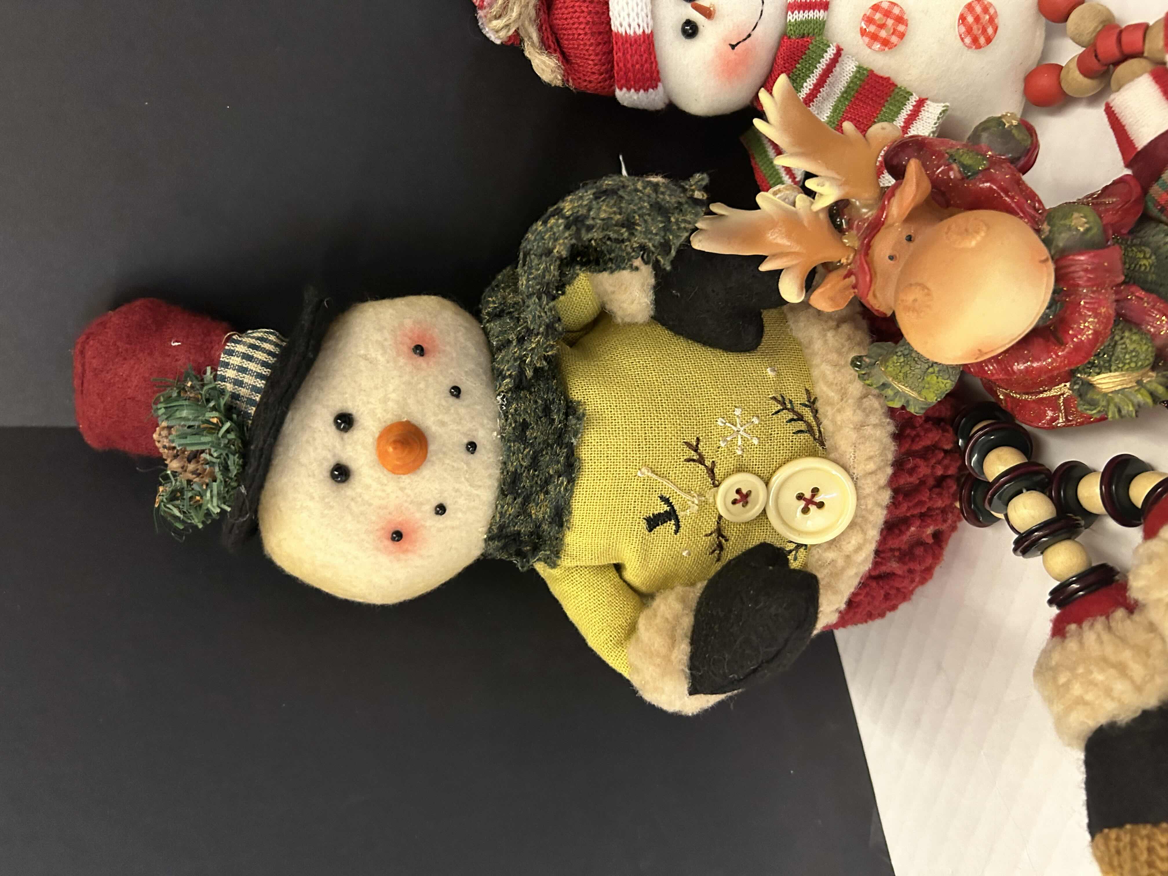 Photo 1 of 4- HOLIDAY SNOWMEN AND MOOSE