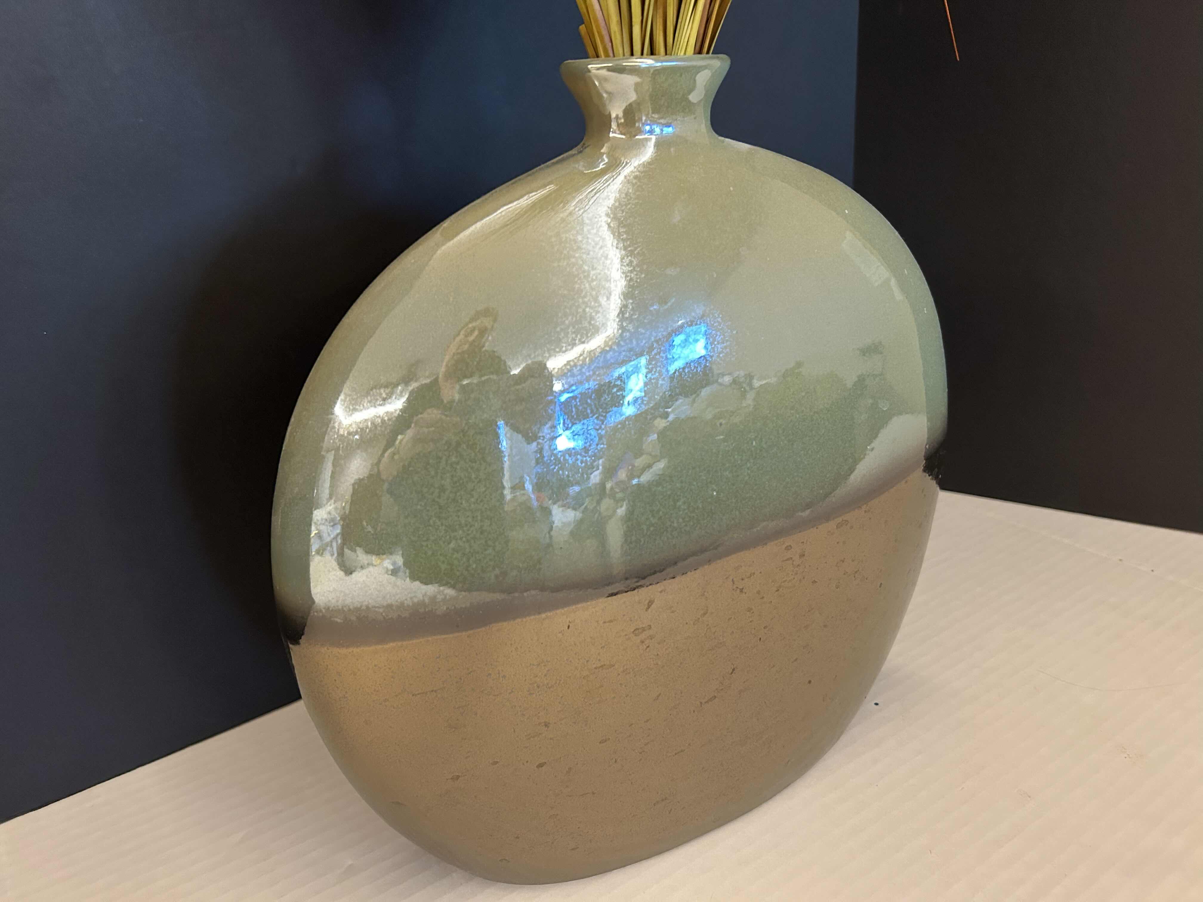 Photo 1 of 13” VASE WITH ARRANGEMENT OF H 28”