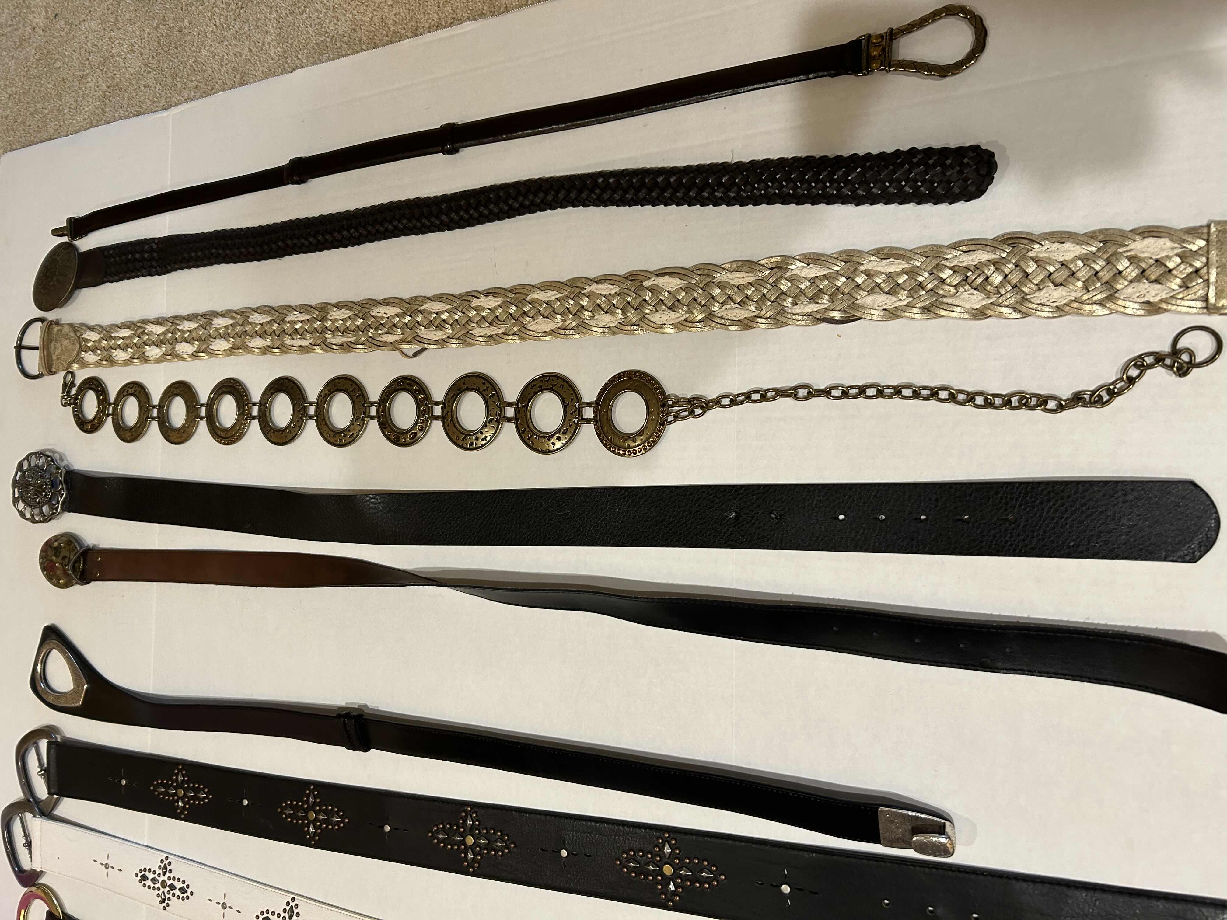 Photo 1 of 10 LADIES BELTS OF VARIOUS SIZES
