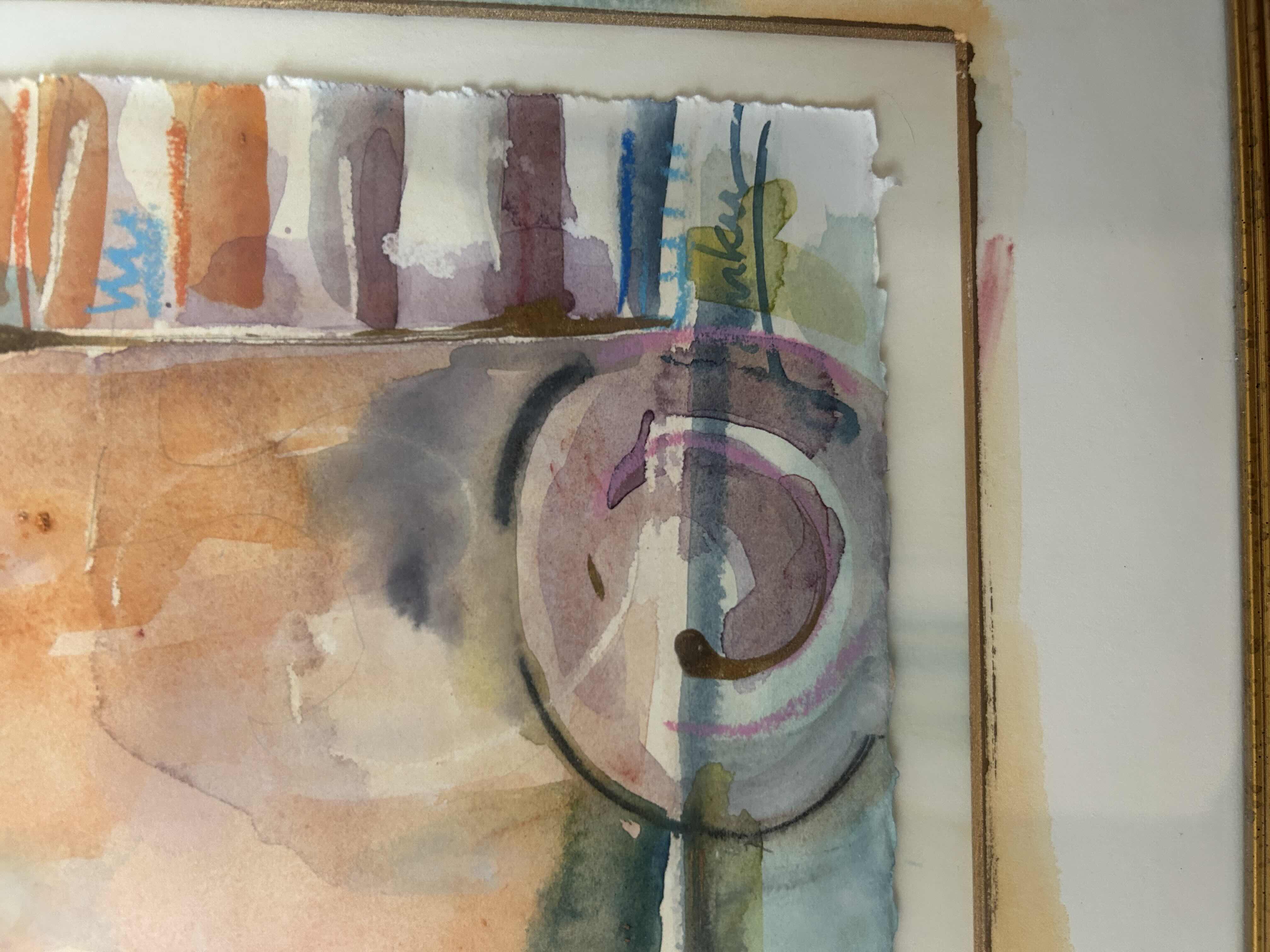 Photo 5 of 2- ABSTRACT FLOWERS FRAMED ARTWORK 
16 X 31”